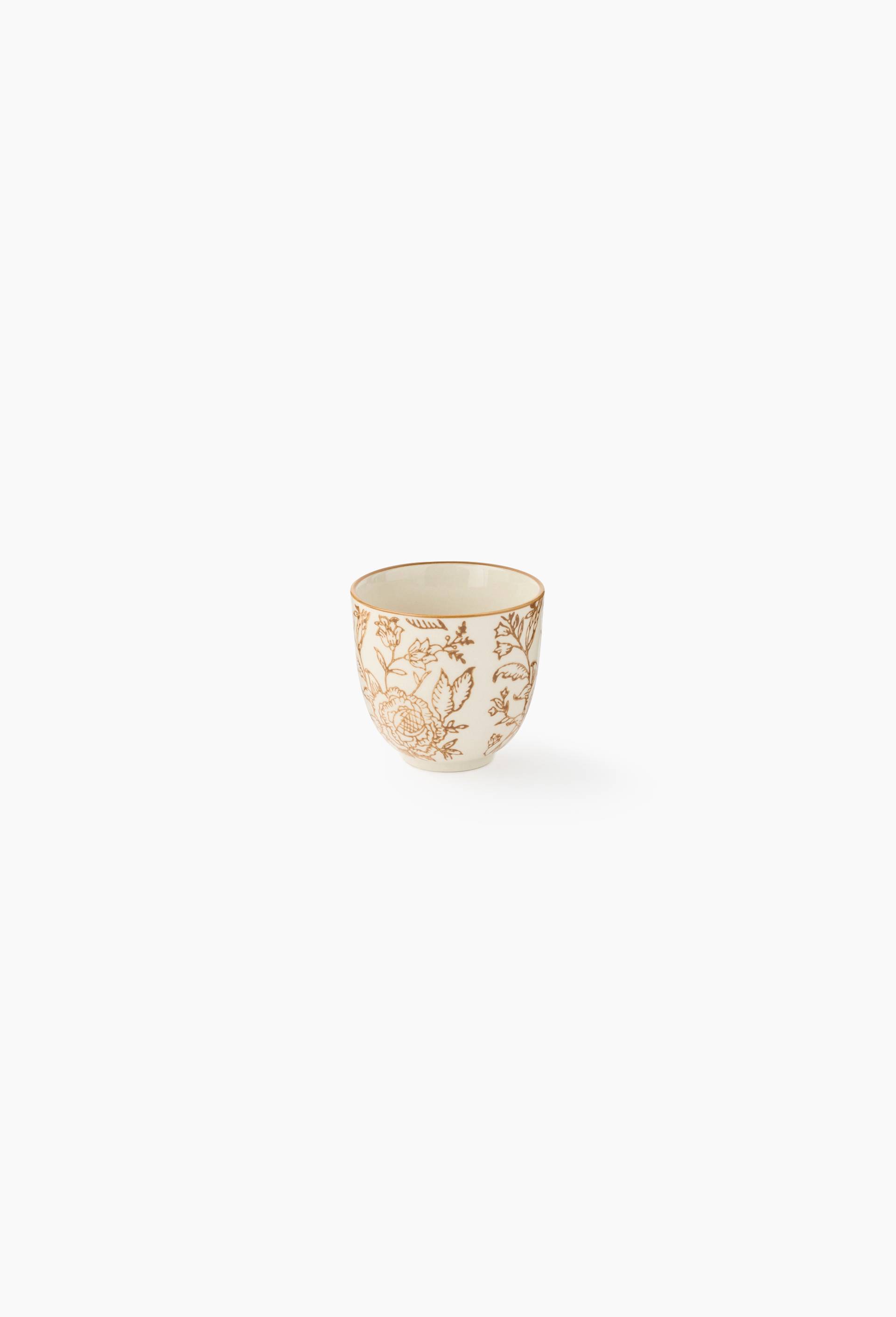 Tasse finition imprim&eacute;e, 15cl, Brun, large image number 0