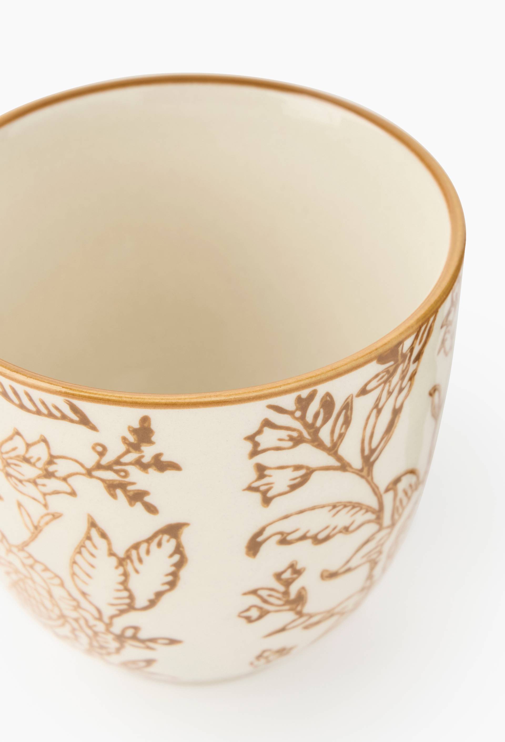 Tasse finition imprim&eacute;e, 15cl, Brun, large image number 1