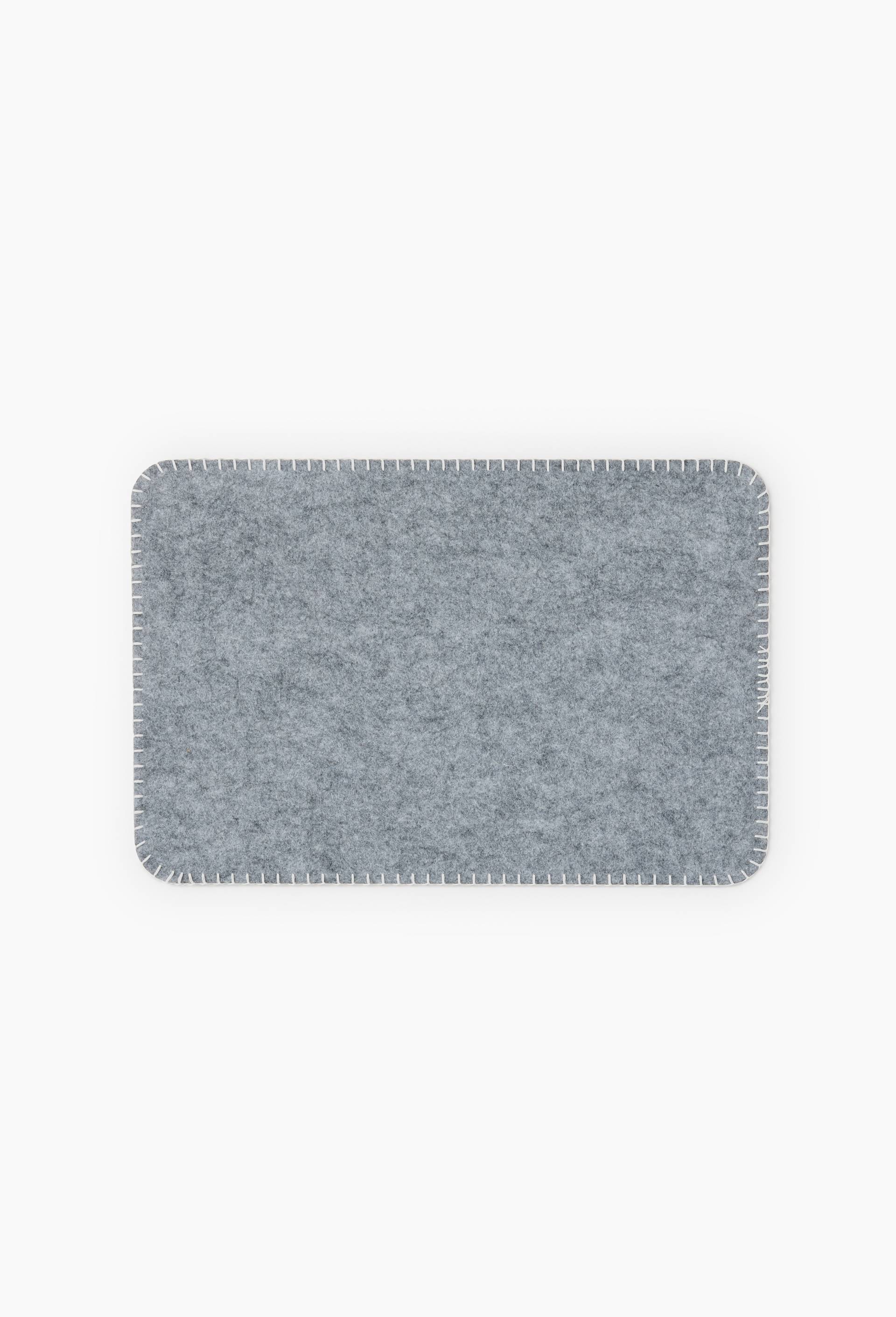 Set de table, 30x45 cm, en feutrine, Gris, large image number 0