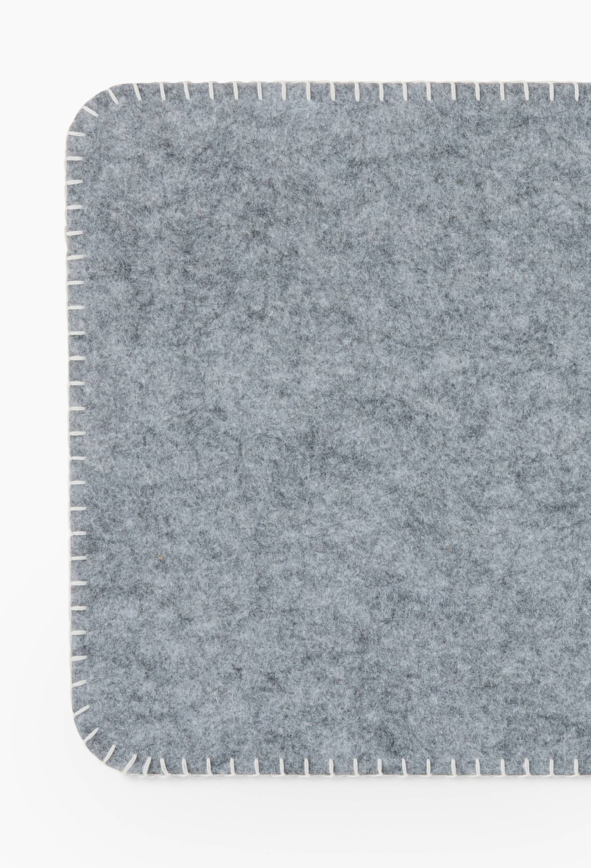 Set de table, 30x45 cm, en feutrine, Gris, large image number 1.0