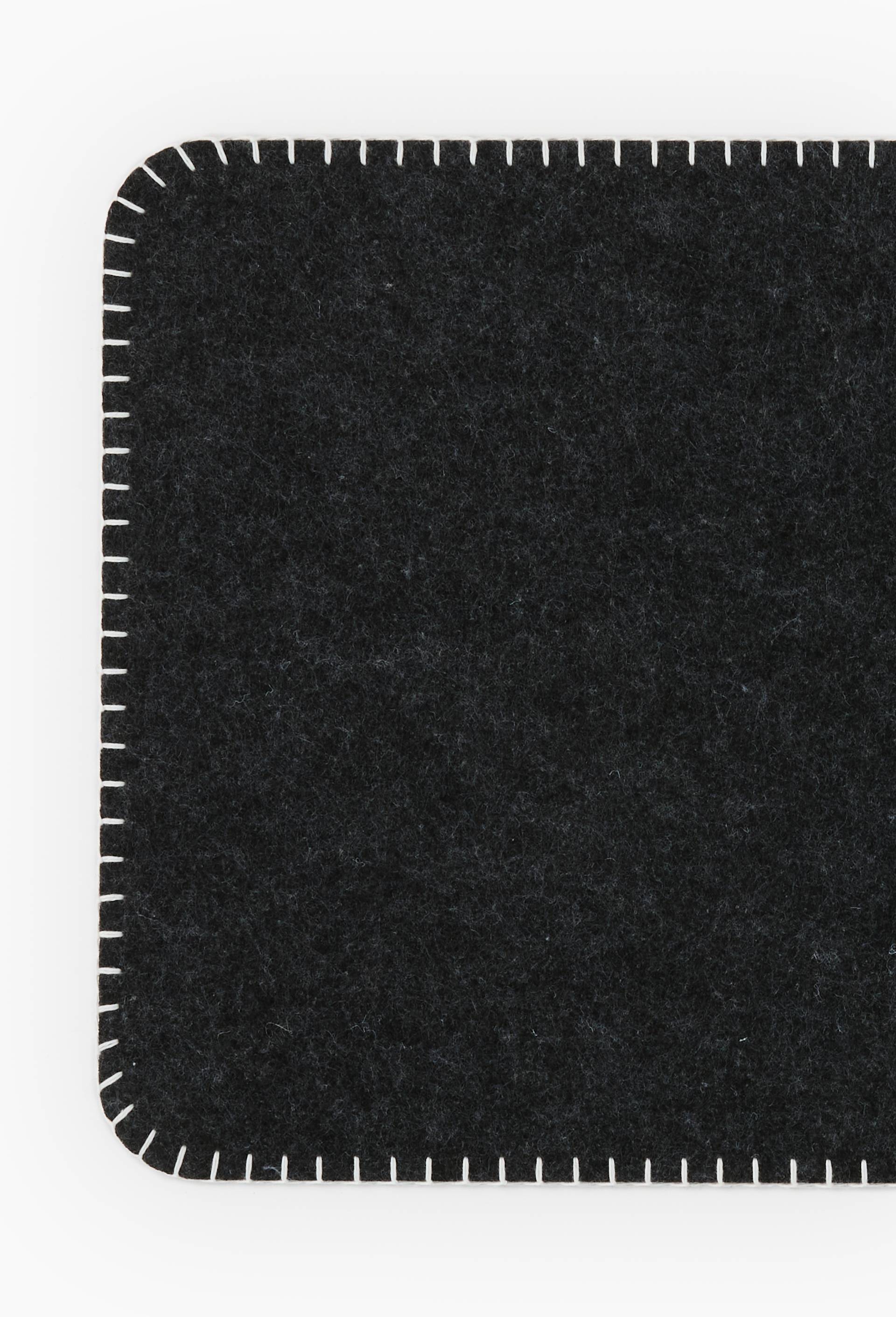 Set de table, 30x45 cm, en feutrine, Gris fonc&eacute;, large image number 1