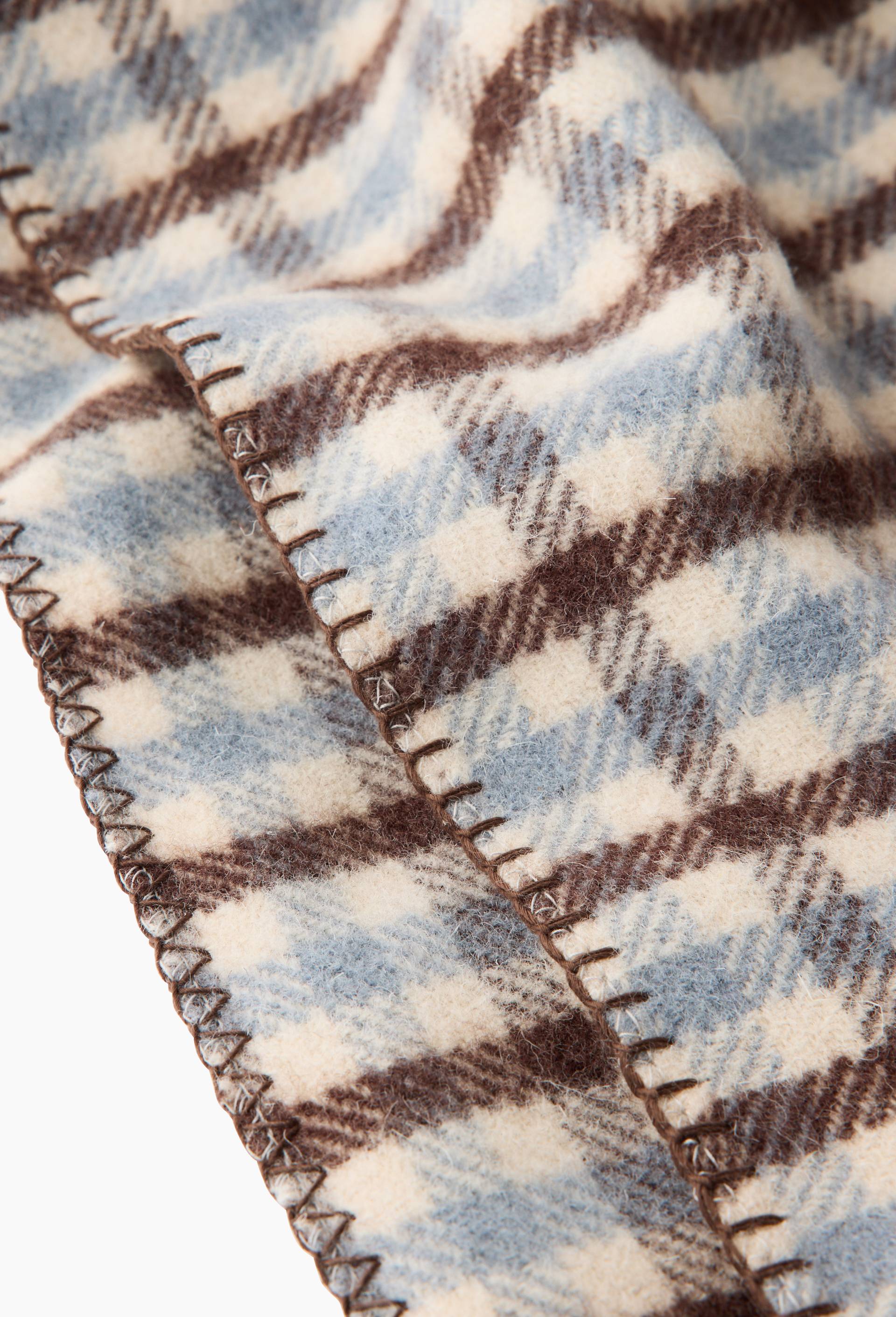 Plaid, 130x170cm, 100% laine, Gris, large image number 2