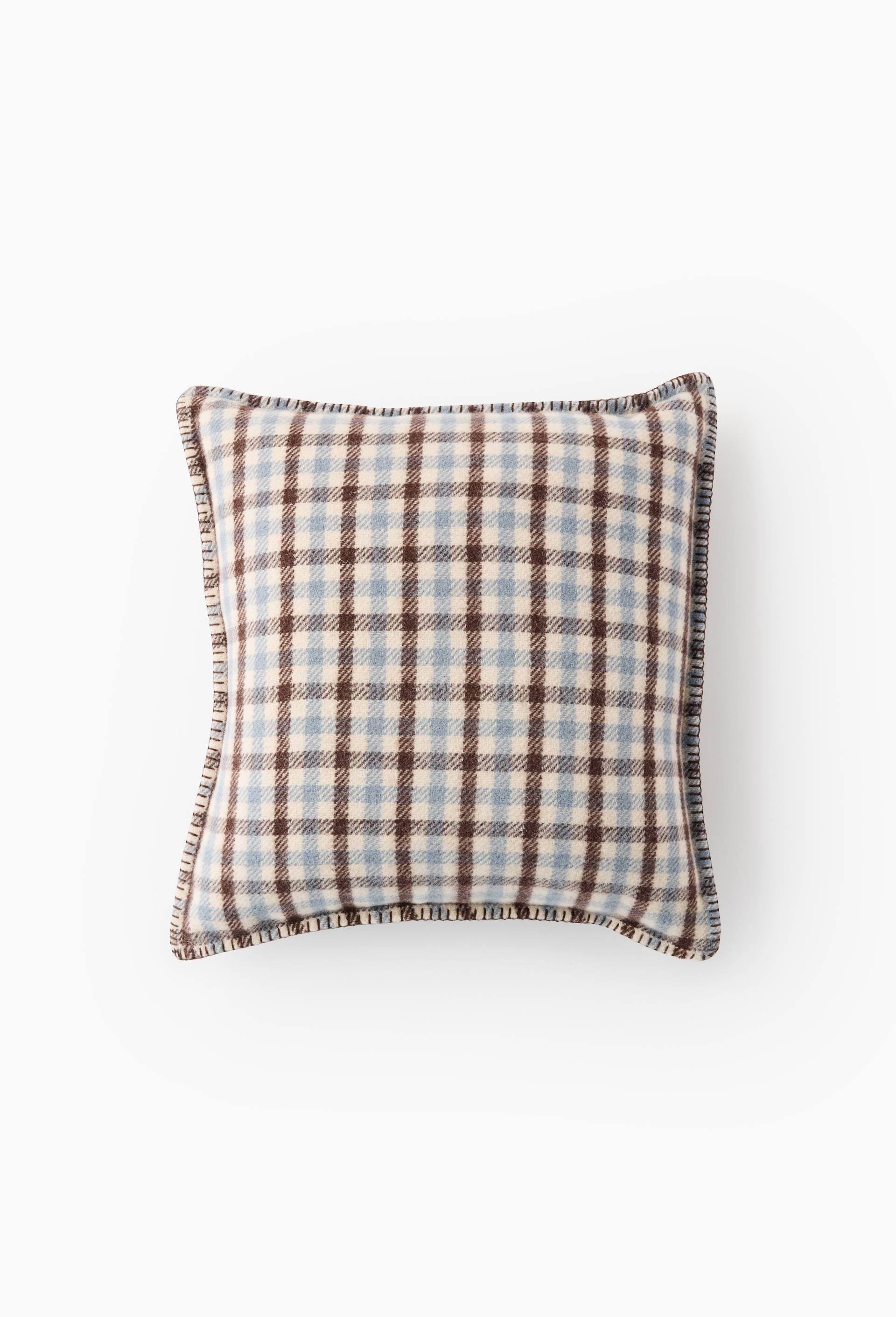 Coussin laine, 45X45cm, 100% laine, Gris fonc&eacute;, large image number 1