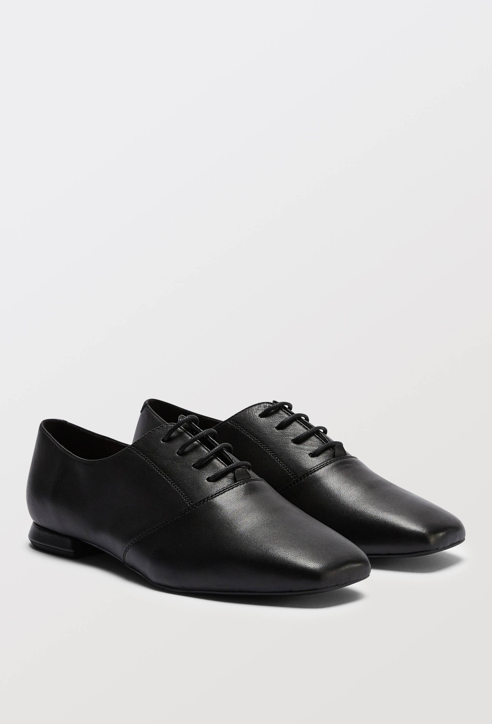 Derbies en cuir, Noir, large image number 0.0