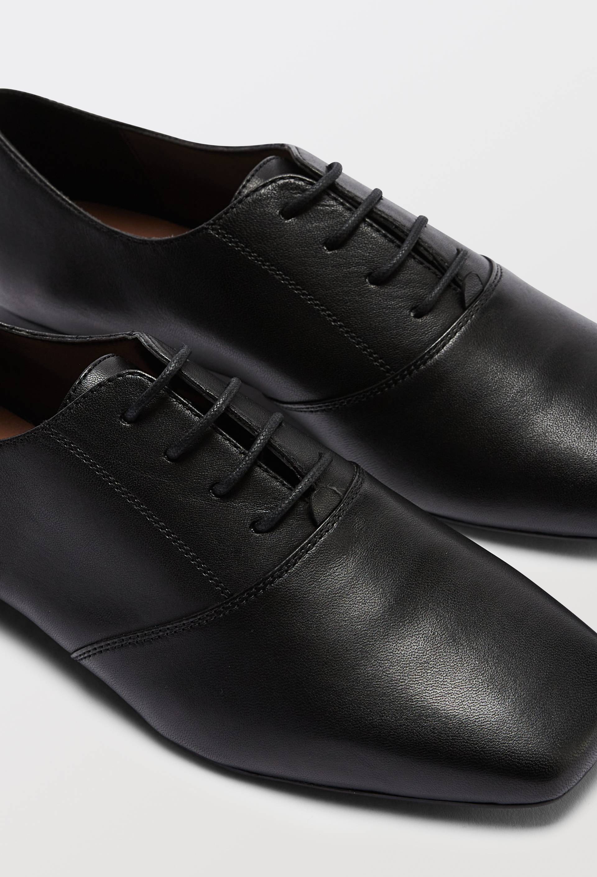 Derbies en cuir, Noir, large image number 2