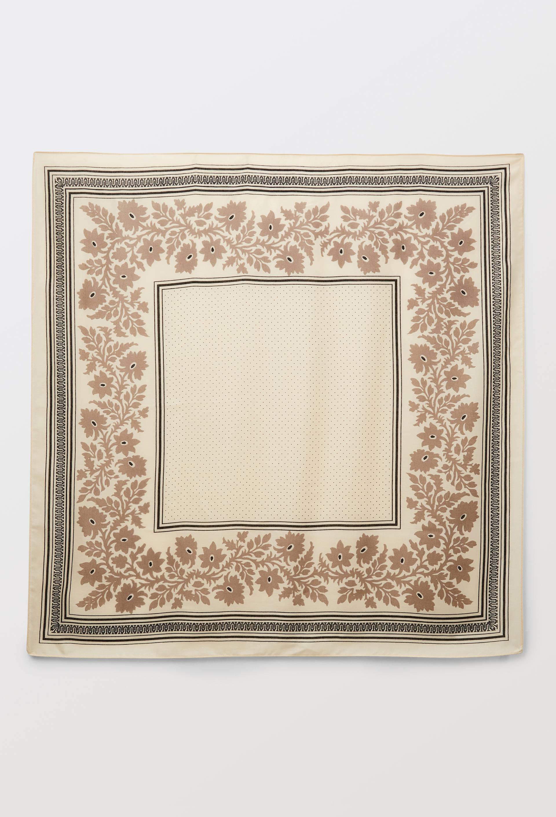 Etole imprim&eacute;e, mati&egrave;re recycl&eacute;e, Beige clair, large image number 0