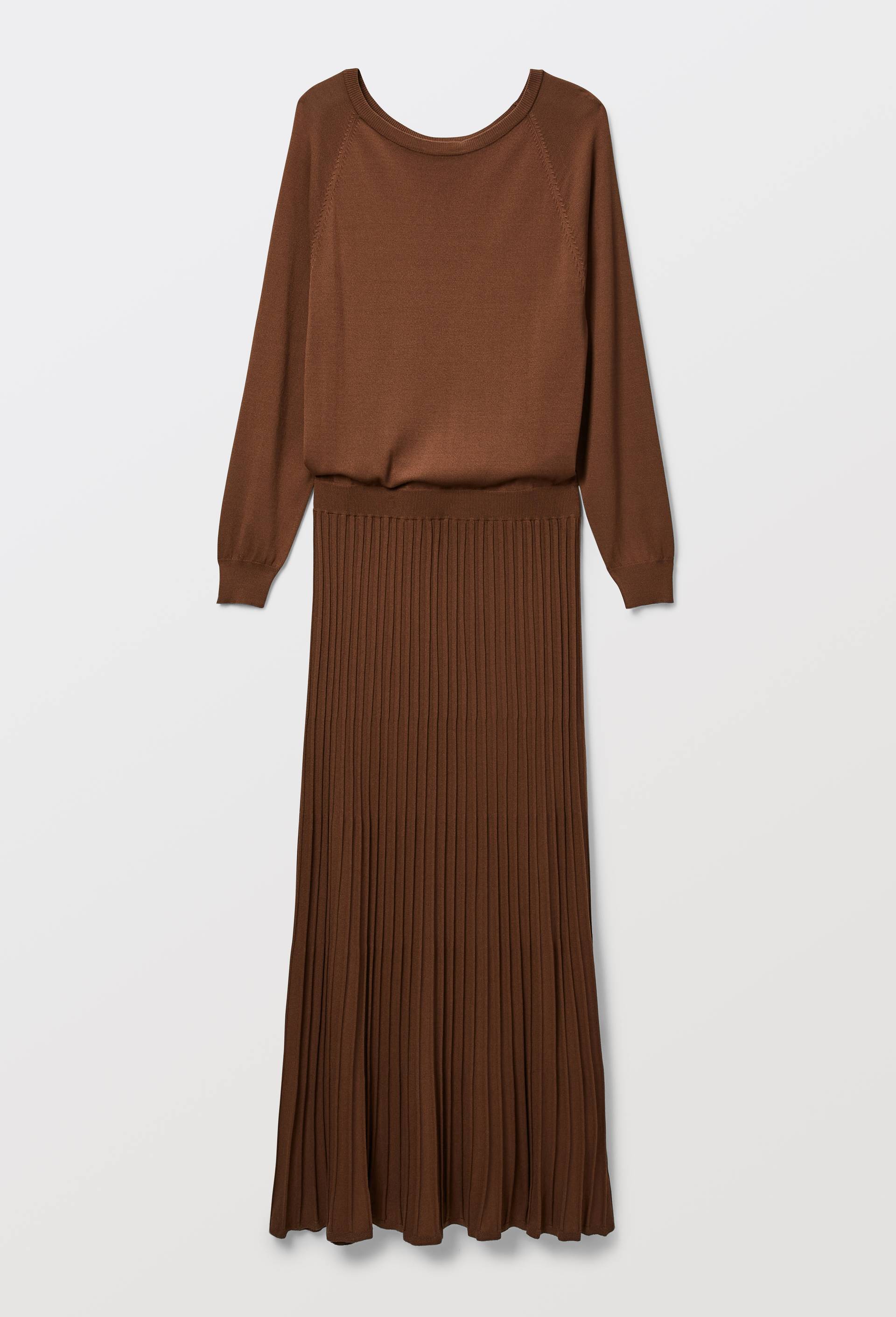Robe en maille manches longues, Brun, large image number 3.0