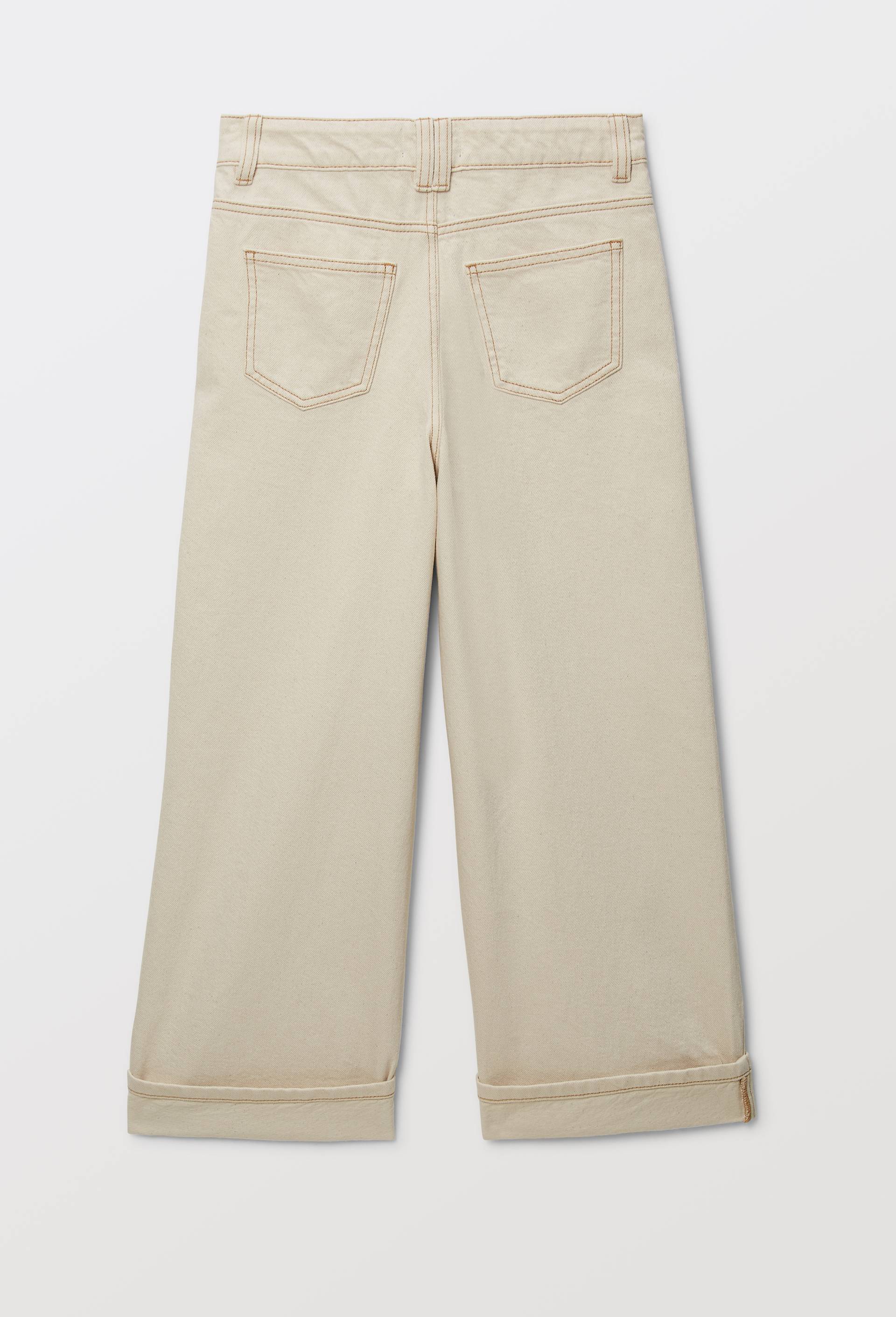 Jean en twill uni, Beige clair, large image number 2