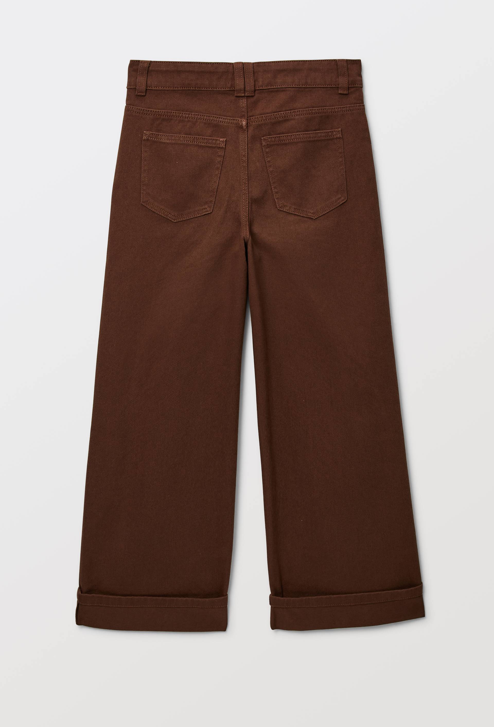 Jean en twill uni, Brun fonc&eacute;, large image number 2