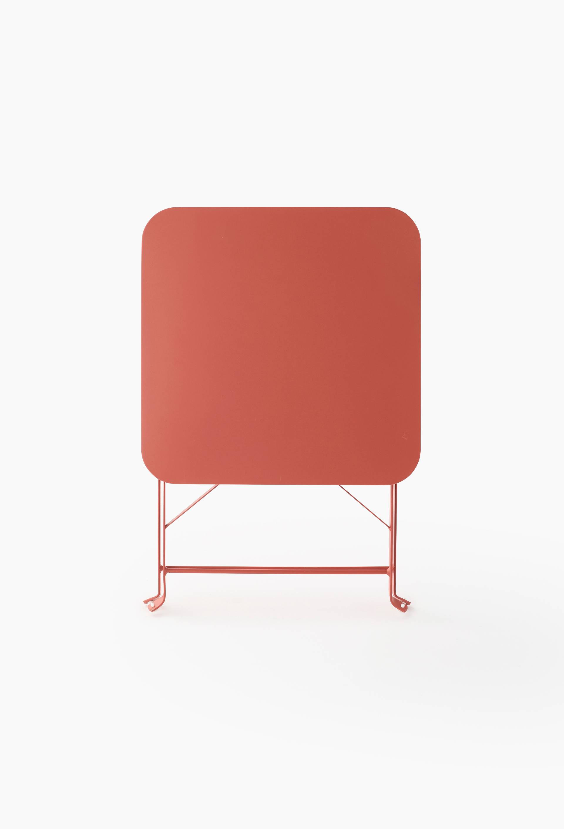 Table carr&eacute;e, 40xH45cm, en m&eacute;tal, Rouge fonc&eacute;, large image number 1.0