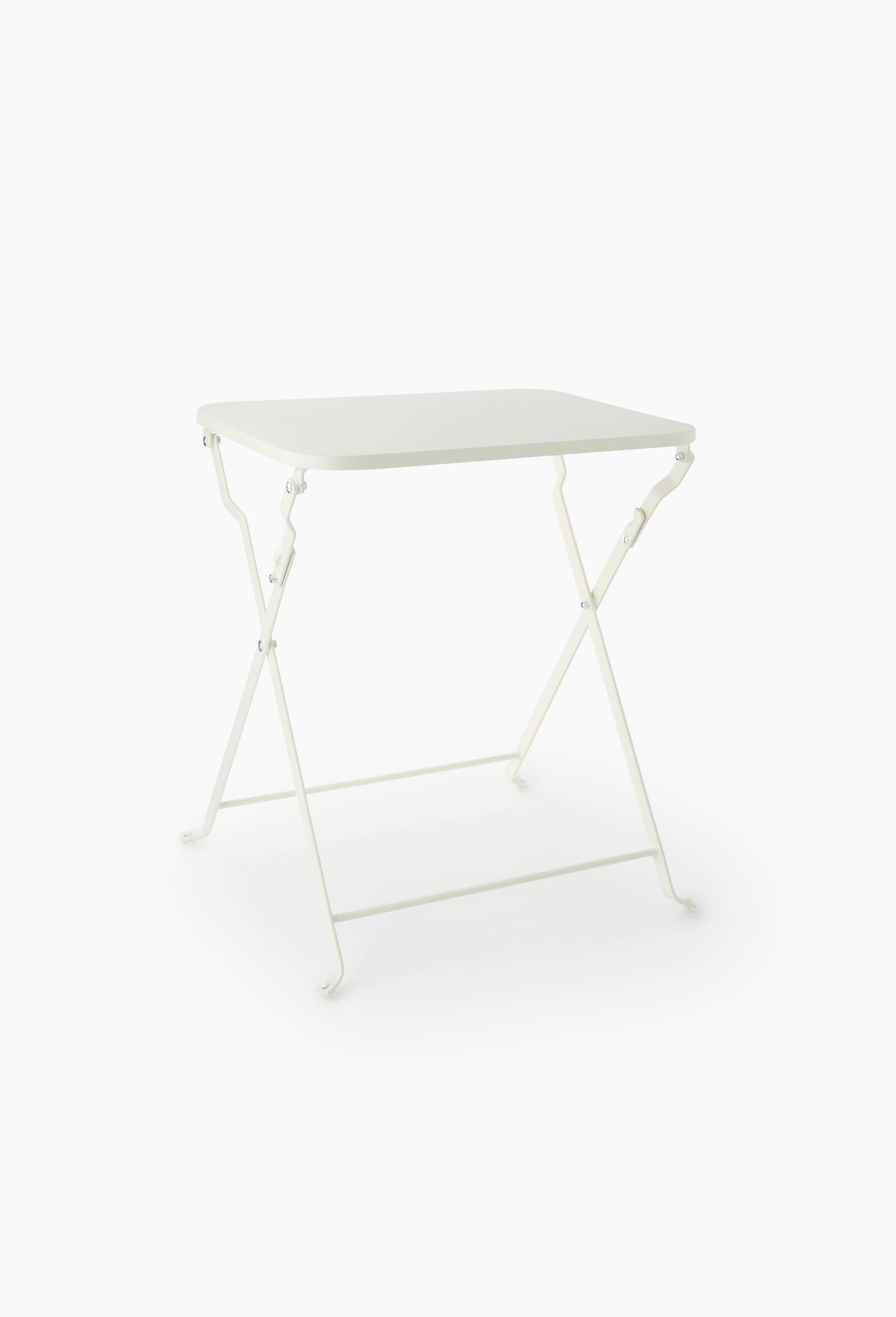 Table basse,  40x30xH45cm, en acier, Ecru, large image number 0.0