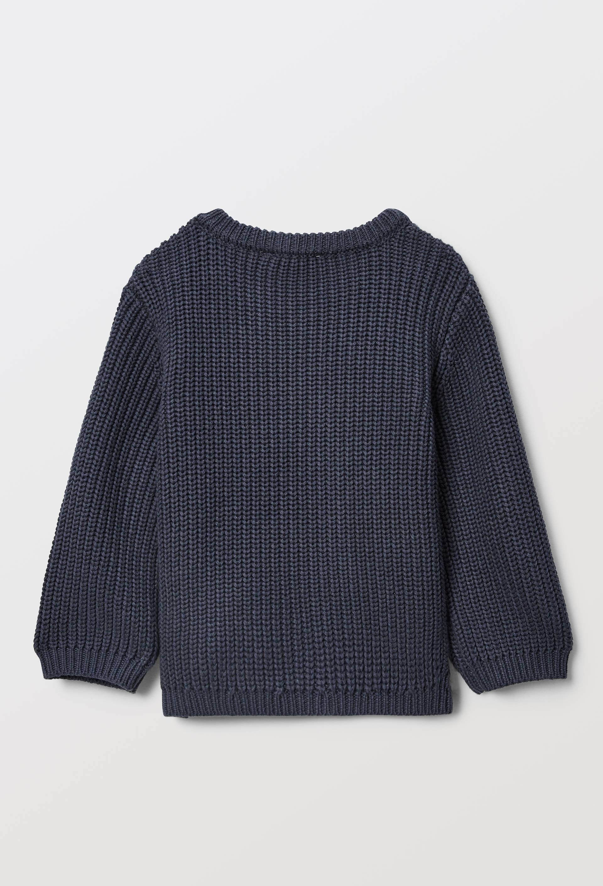 Pull imprim&eacute; en coton, Bleu fonc&eacute;, large image number 6
