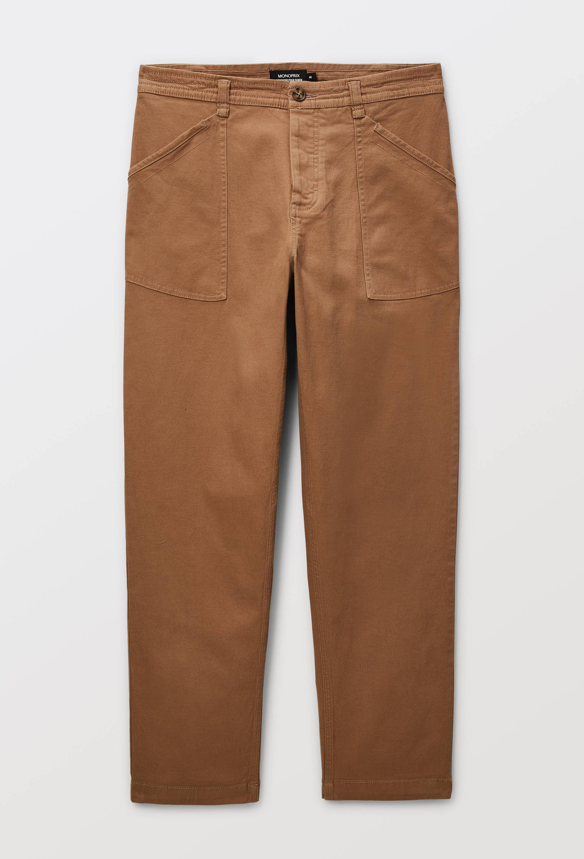 Pantalon en coton BIO GOTS, Beige, large image number 2