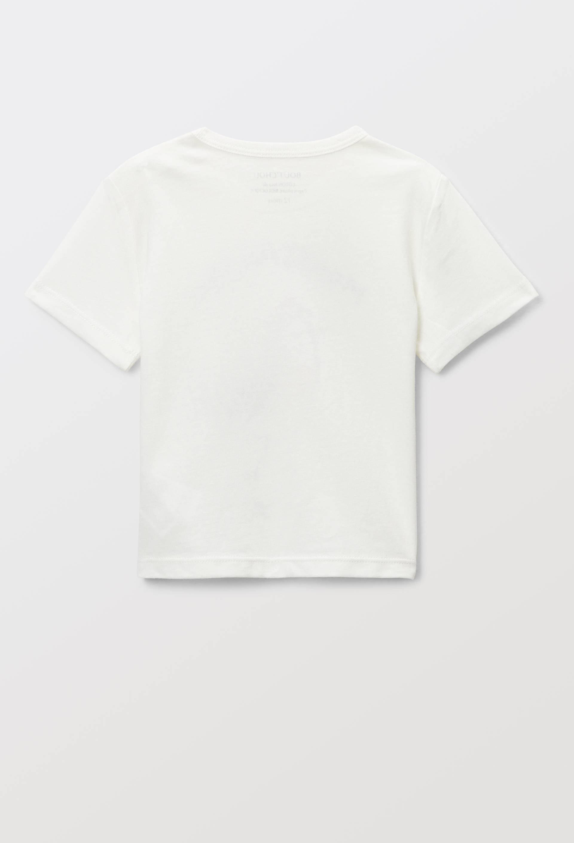 T-shirt manches courtes imprim&eacute; en coton BIO GOTS, Ecru, large image number 4
