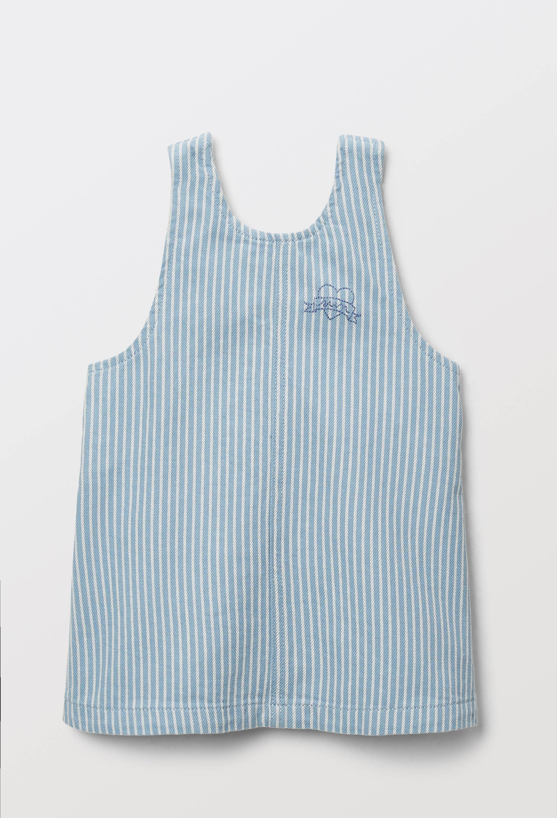 Robe ray&eacute;e en coton BIO GOTS, Bleu, large image number 2