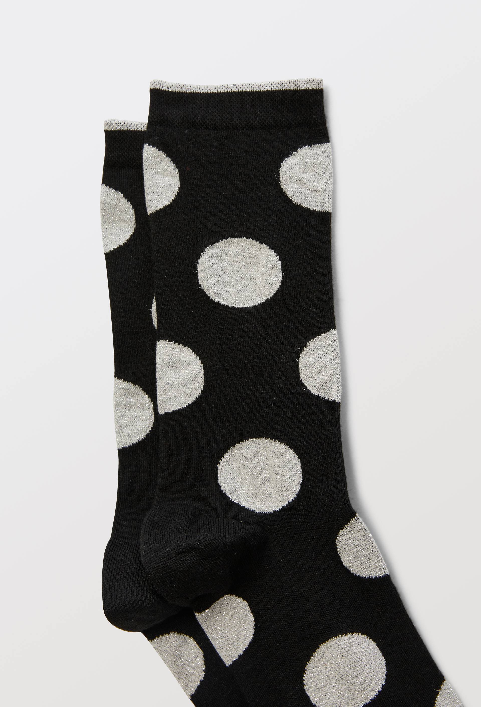 Paire de chaussettes fantaisies en viscose et soie Labonal, Noir, large image number 1