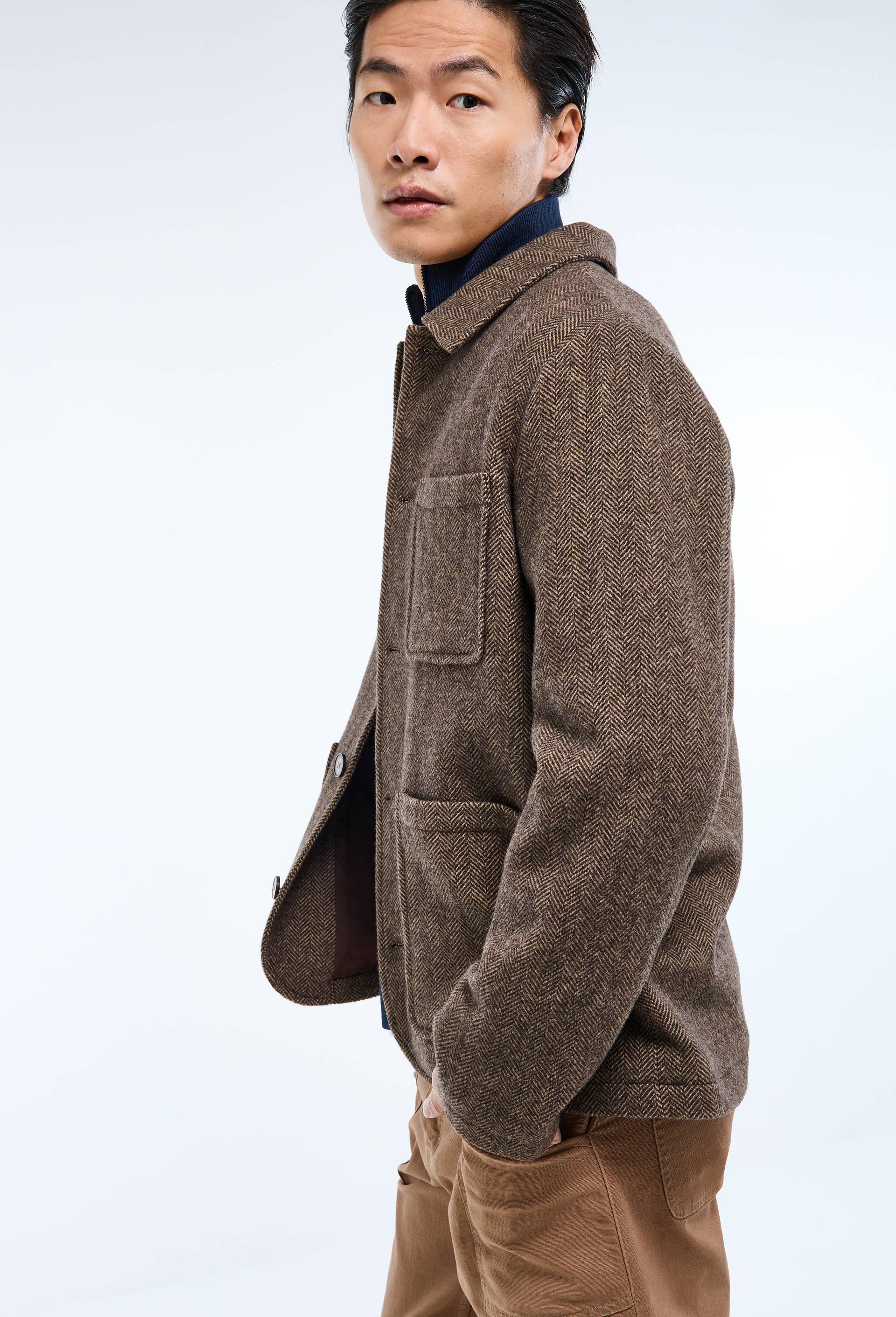 Veste contenant de la laine, Beige, large image number 2