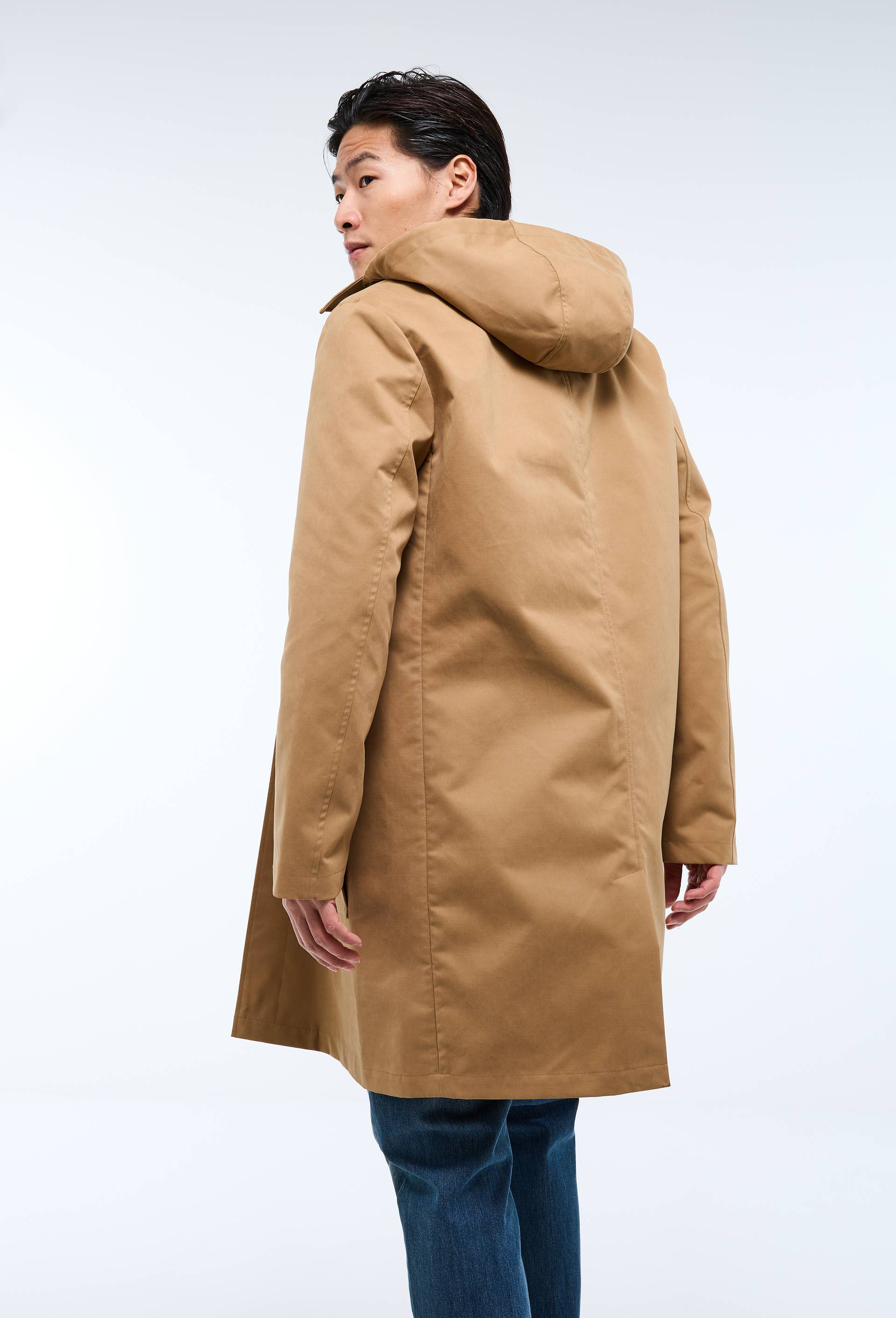 Trench d&eacute;perlant &agrave; capuche amovible, Beige, large image number 2