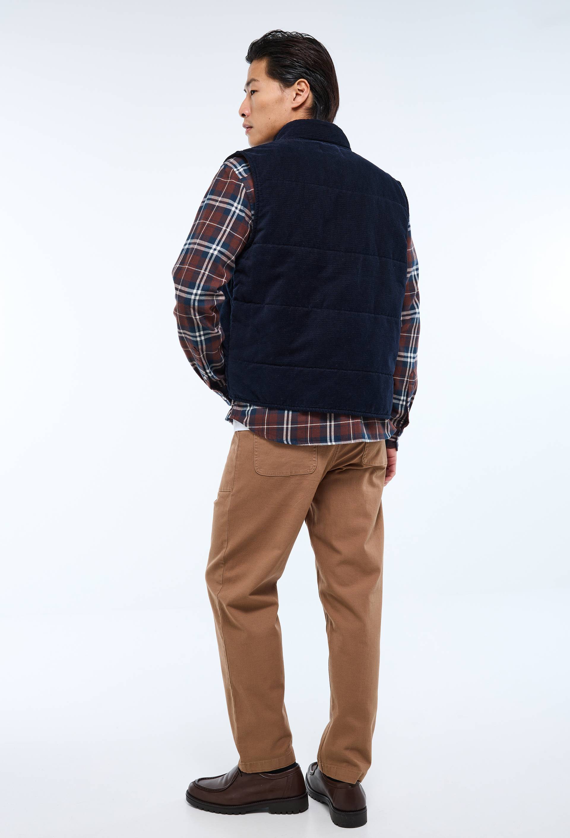 Veste sans manche en velours, Bleu fonc&eacute;, large image number 3