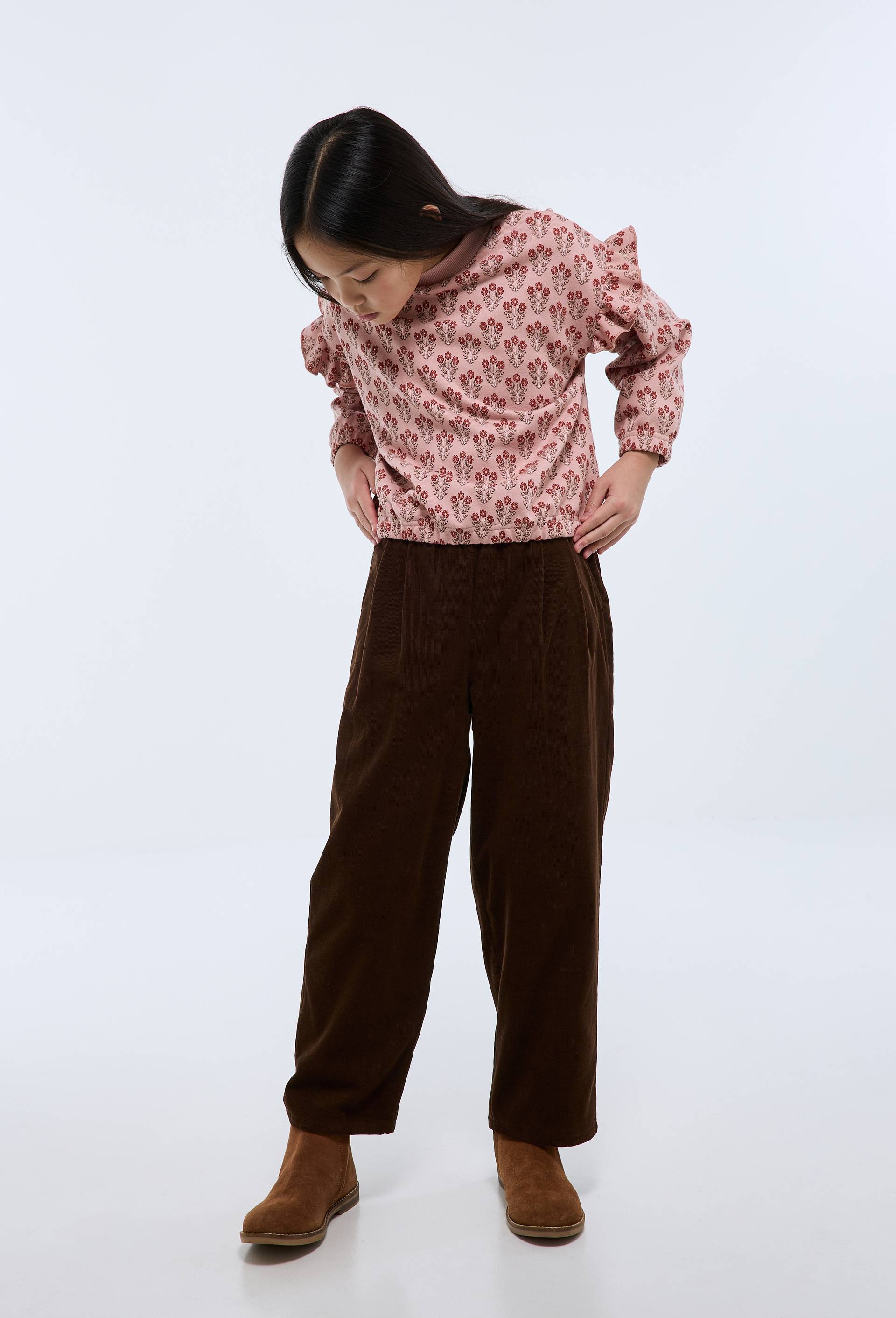 Pantalon ample en coton, Brun fonc&eacute;, large image number 0