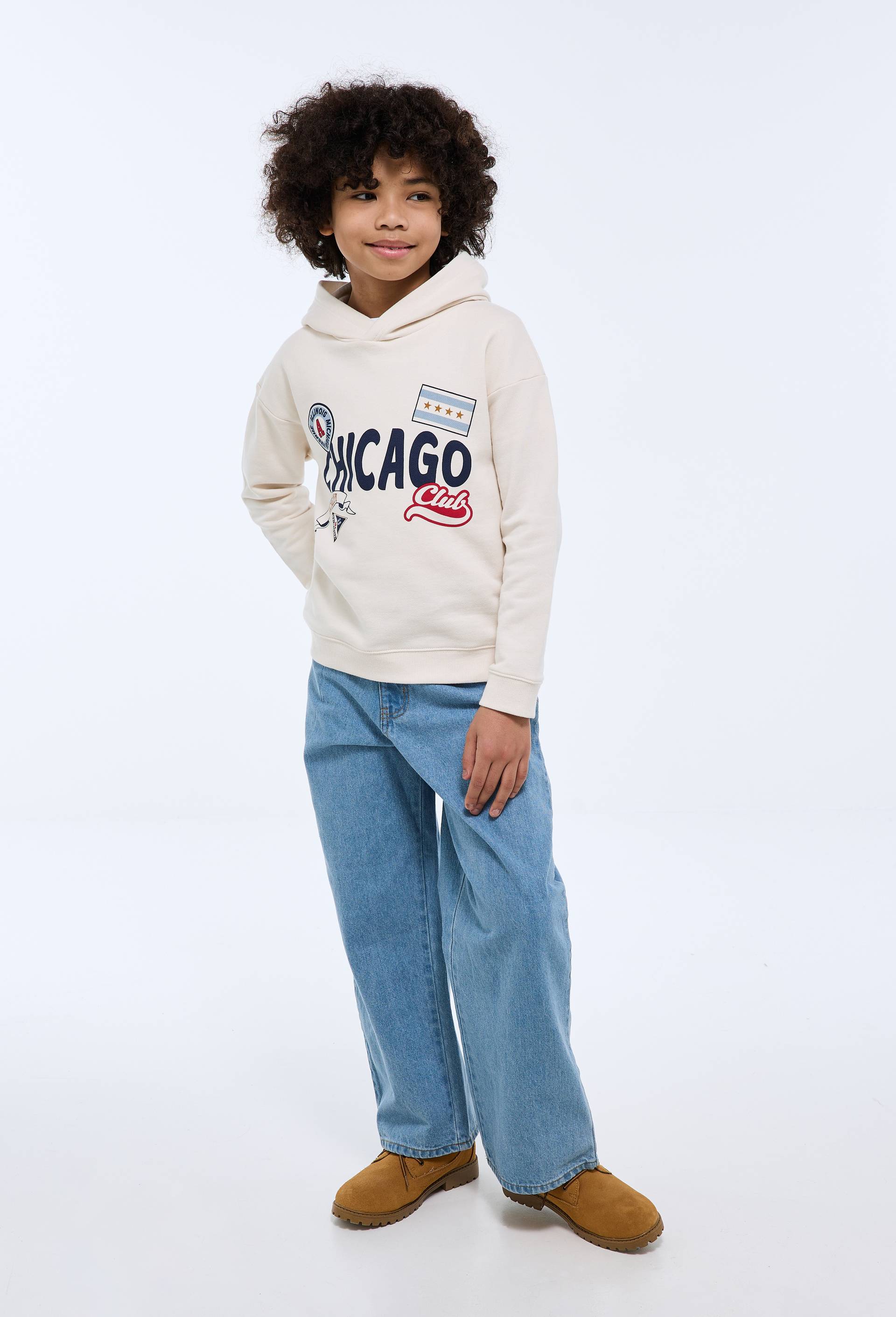 Jean baggy en coton, Bleu, large image number 2