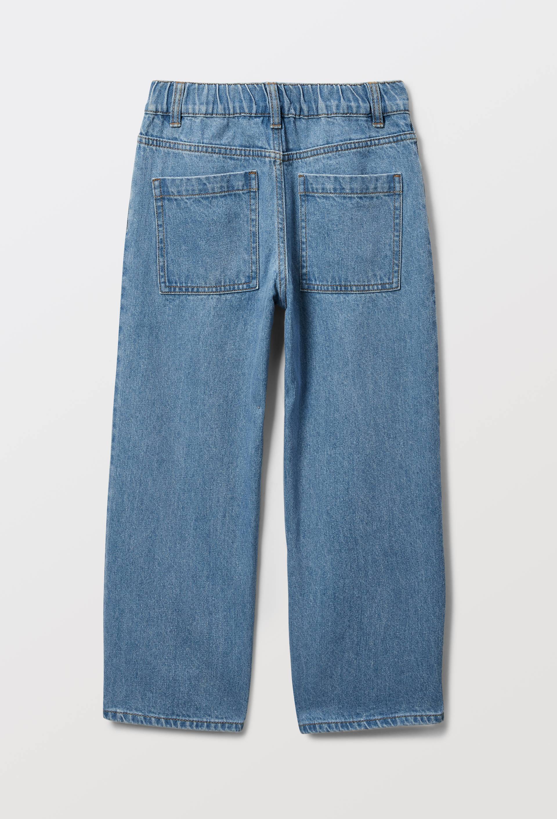Jean baggy en coton, Bleu, large image number 5.0