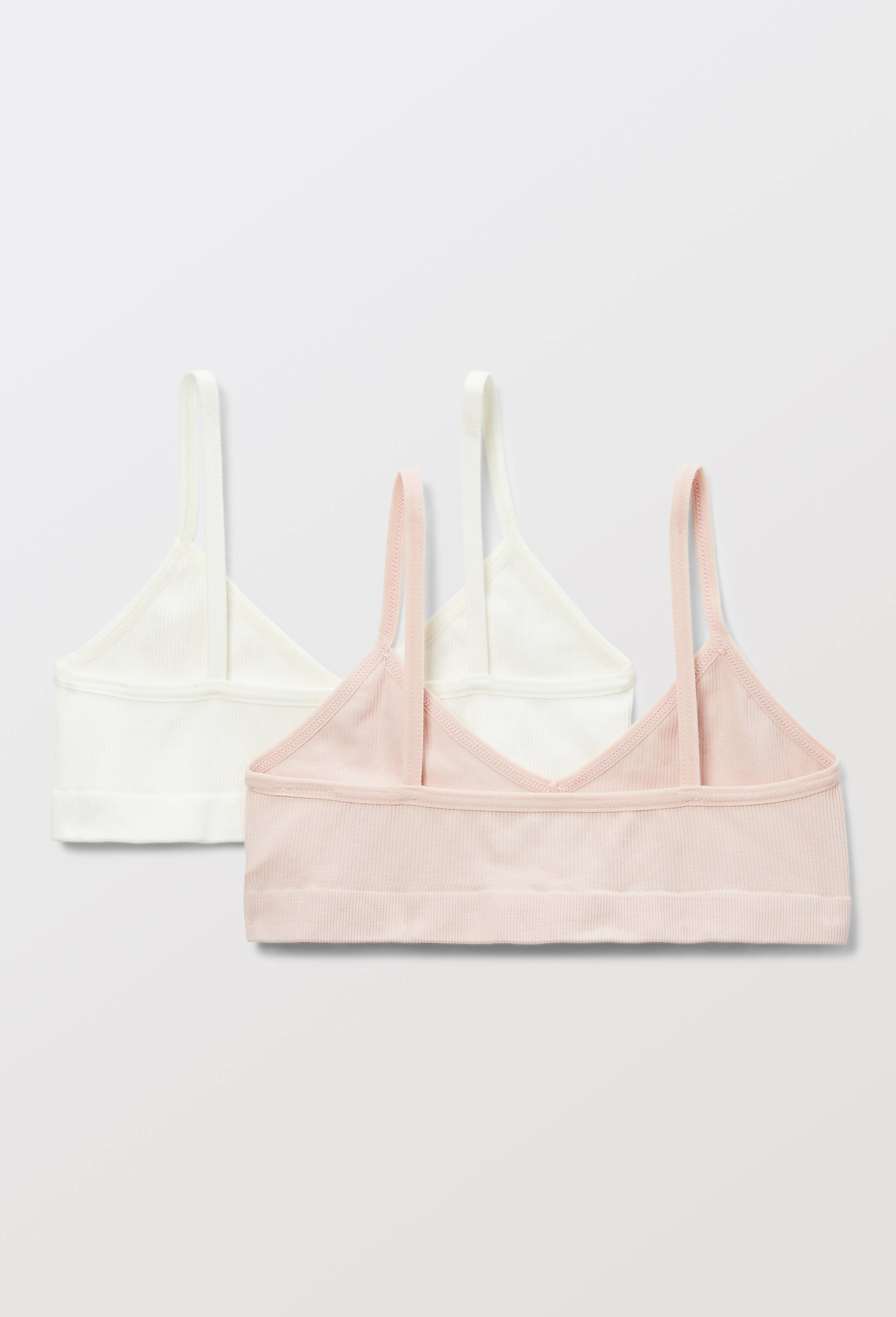 Lot de 2 brassi&egrave;res unies sans couture, Rose clair, large image number 1