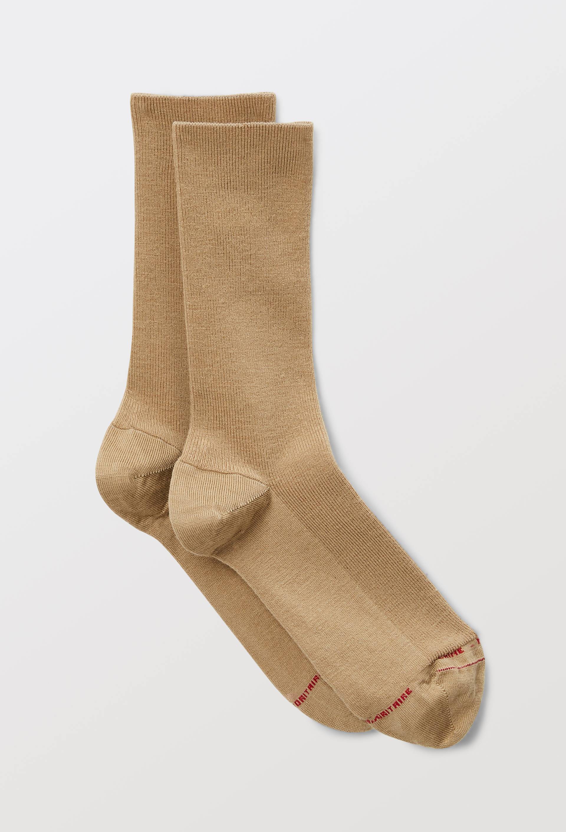 Paire de chaussettes en laine Labonal, Brun clair, large image number 0