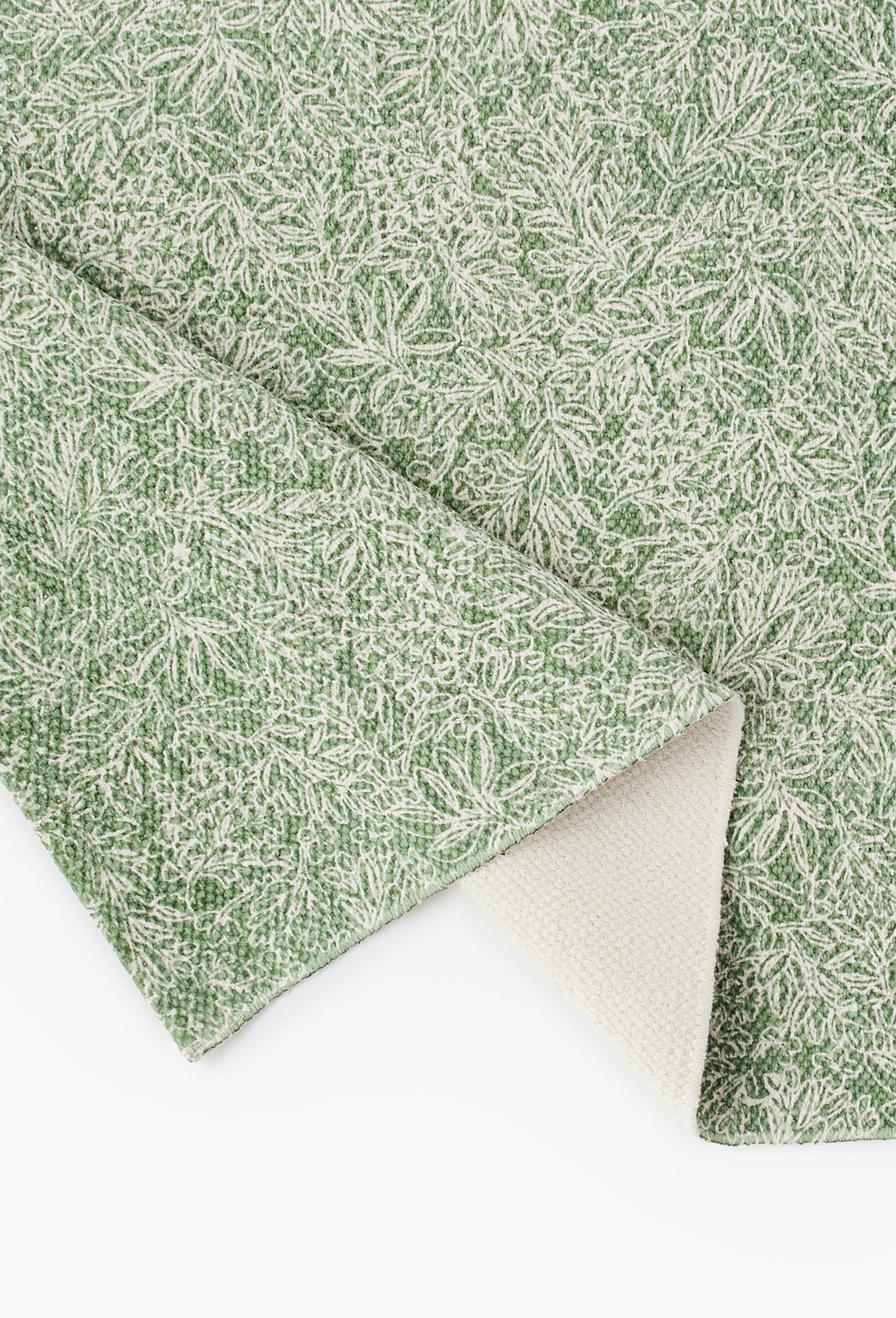 Tapis imprim&eacute;, 60x90cm, 100% coton, Vert, large image number 1.0