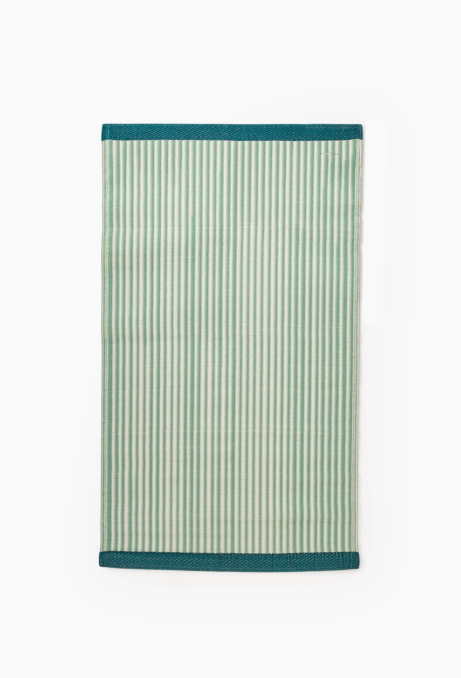 Tapis ray&eacute;, 90x160cm, 100% polypropyl&egrave;ne 400 GSM, Vert, large image number 0