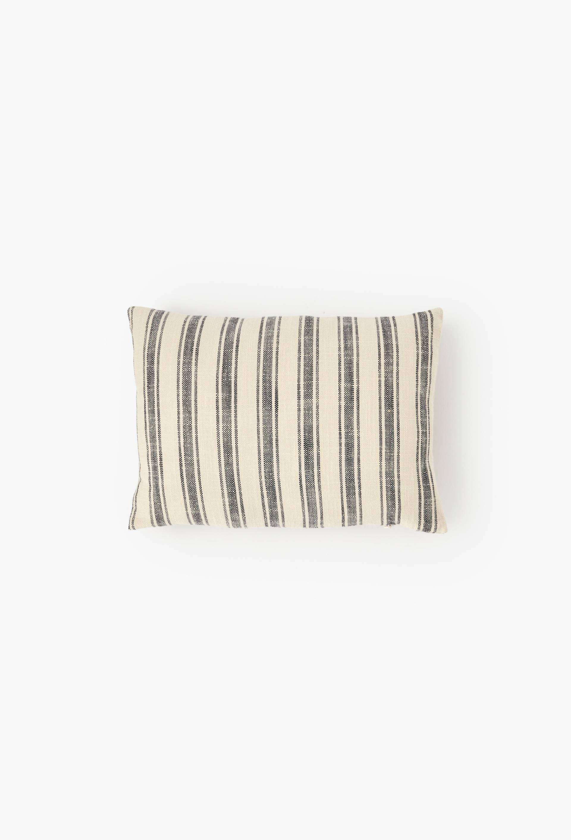 Coussin de t&ecirc;te  tiss&eacute; teint, 25x35cm, 100% coton, Noir, large image number 1
