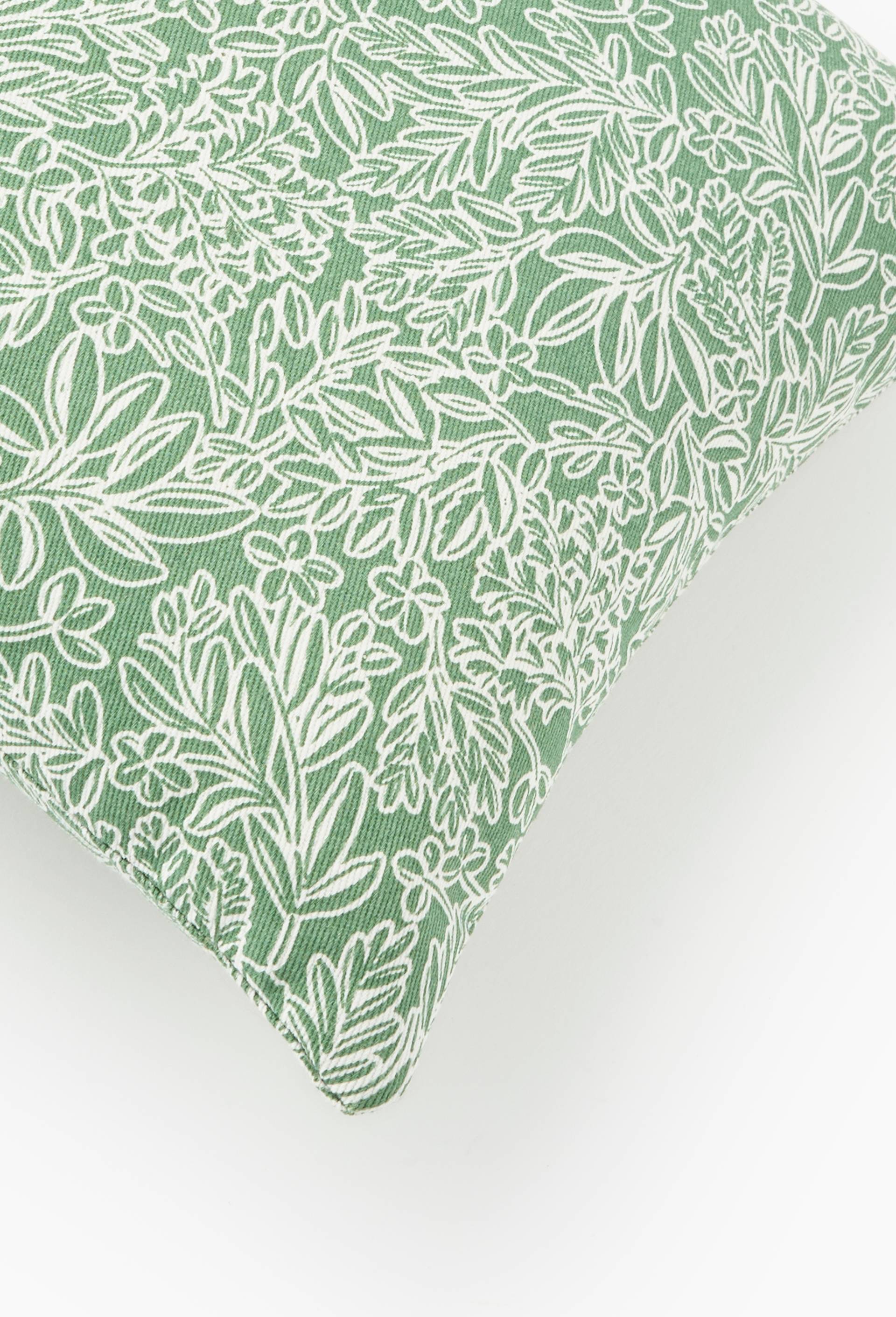 Coussin de t&ecirc;te imprim&eacute;, 25x35cm, 100% coton, Vert, large image number 1