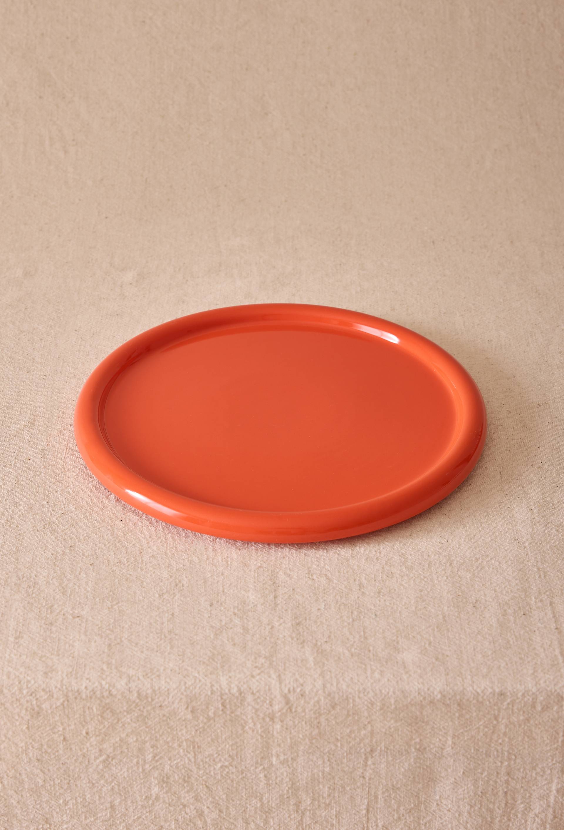 Assiette plate, 26 cm, Orange, swatch image
