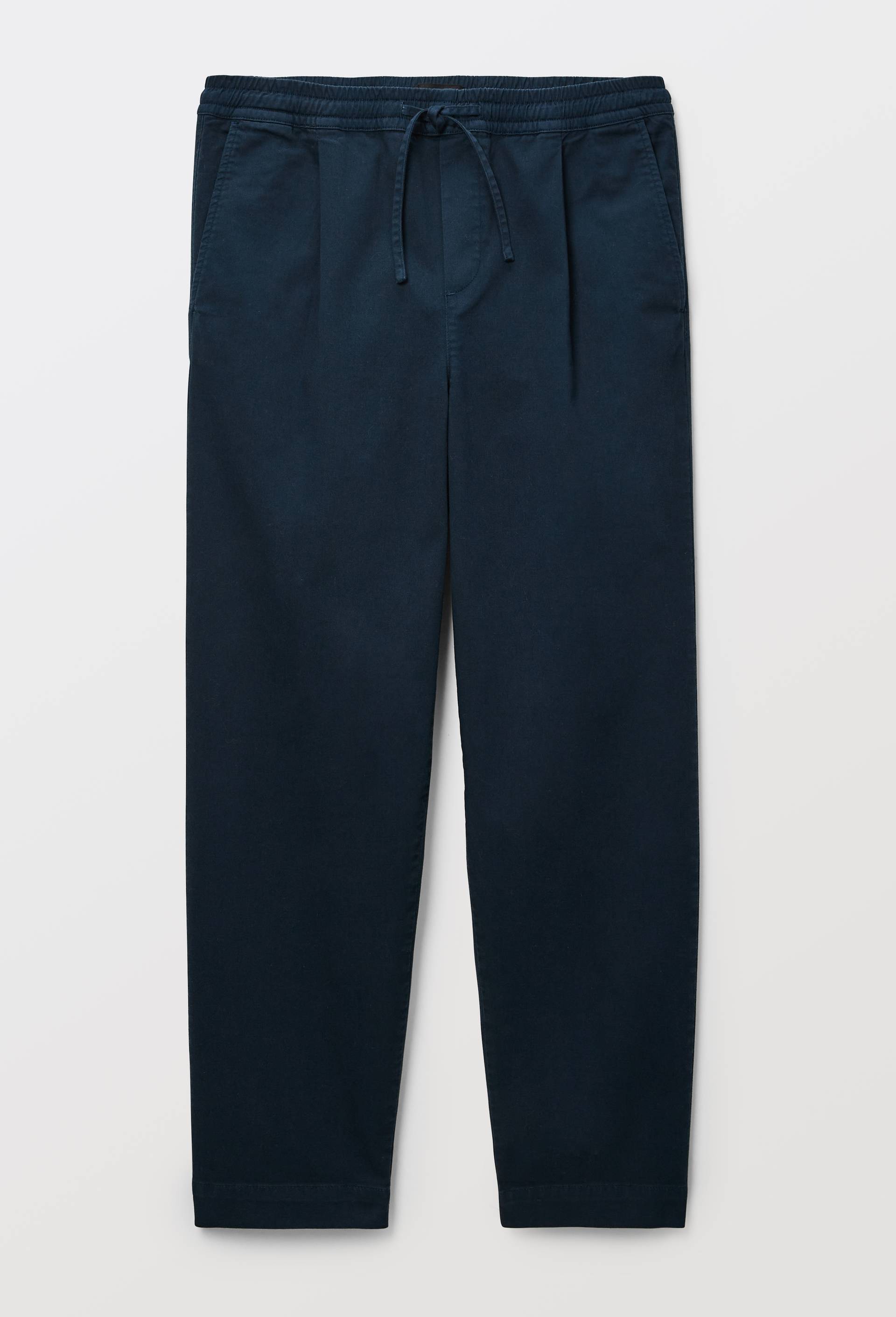 Pantalon &agrave; plis taille &eacute;lastiqu&eacute;e, Bleu fonc&eacute;, large image number 3
