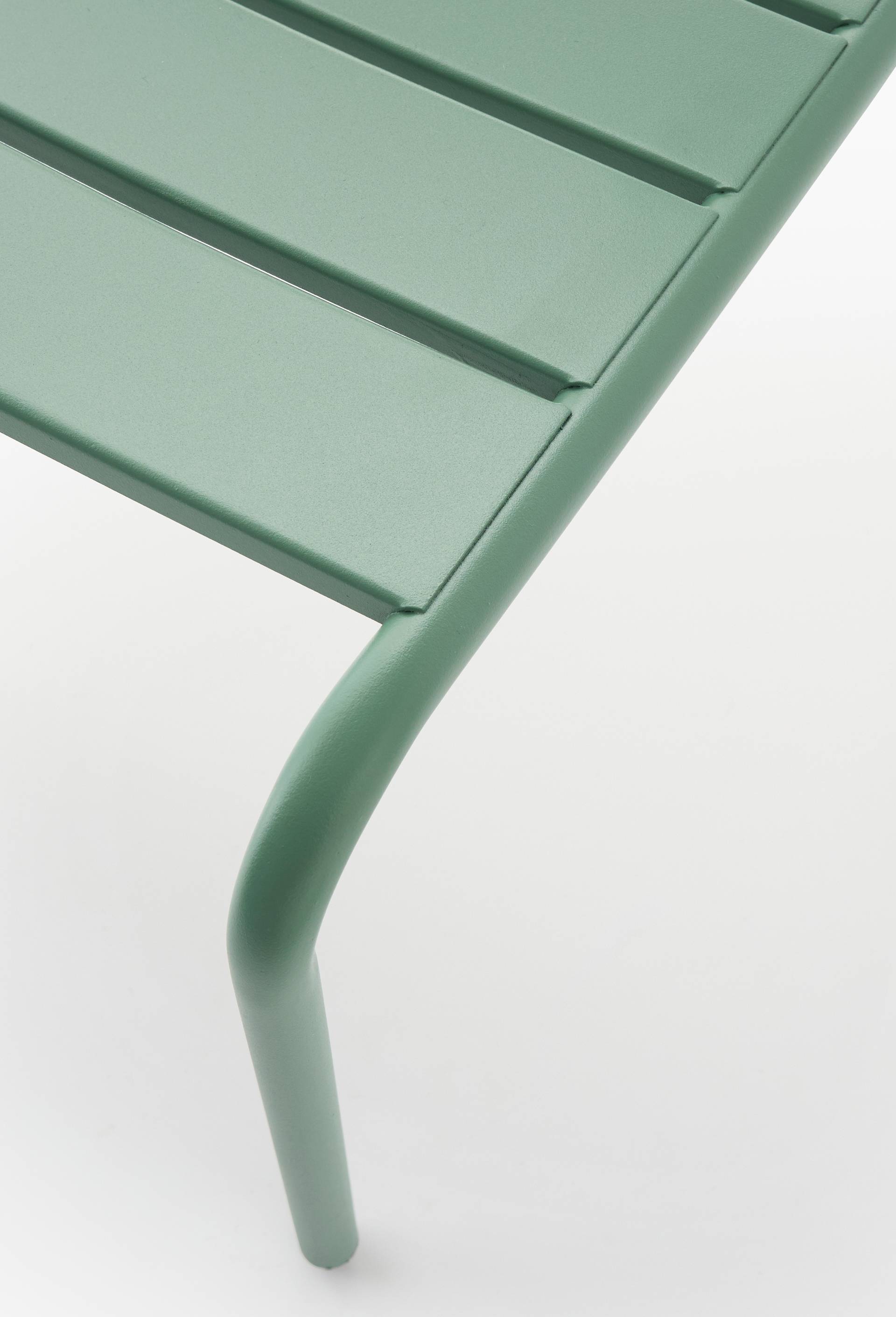 Chaise &agrave; lattes enfant, 40x38xH56cm, en acier galvaniz&eacute;, Vert clair, large image number 1