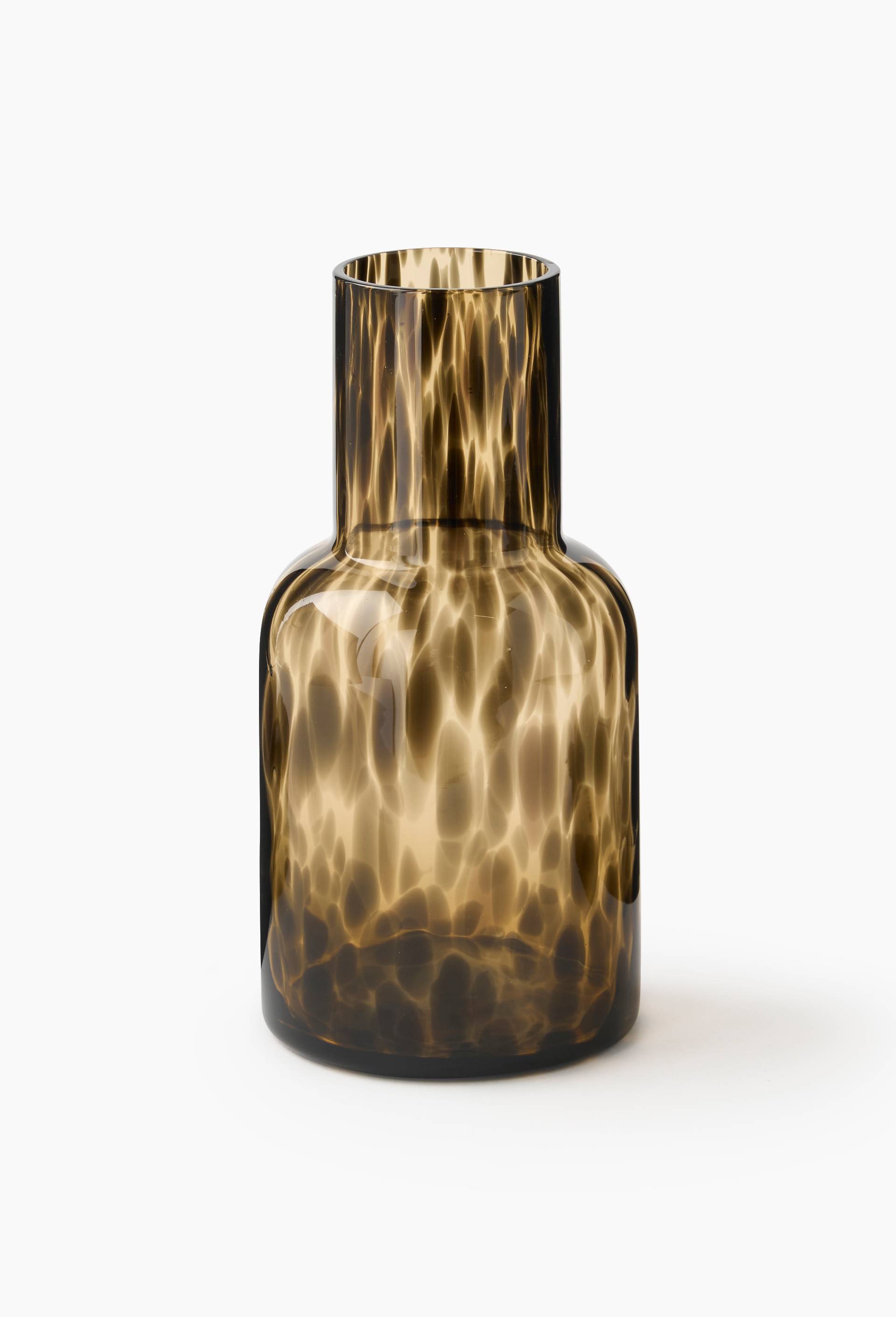 Carafe finition tachet&eacute;e, 80cl, Brun, large image number 1