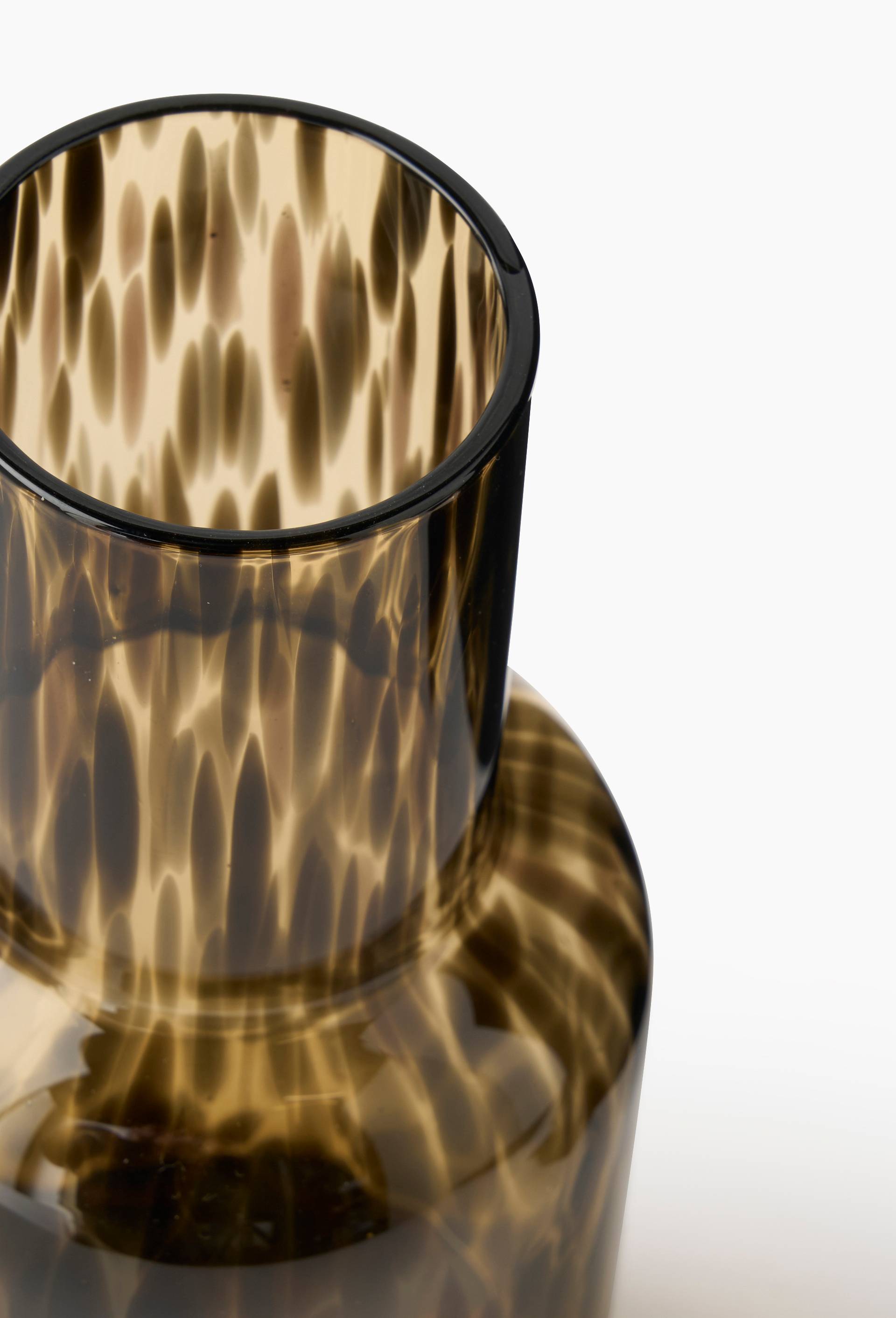 Carafe finition tachet&eacute;e, 80cl, Brun, large image number 2