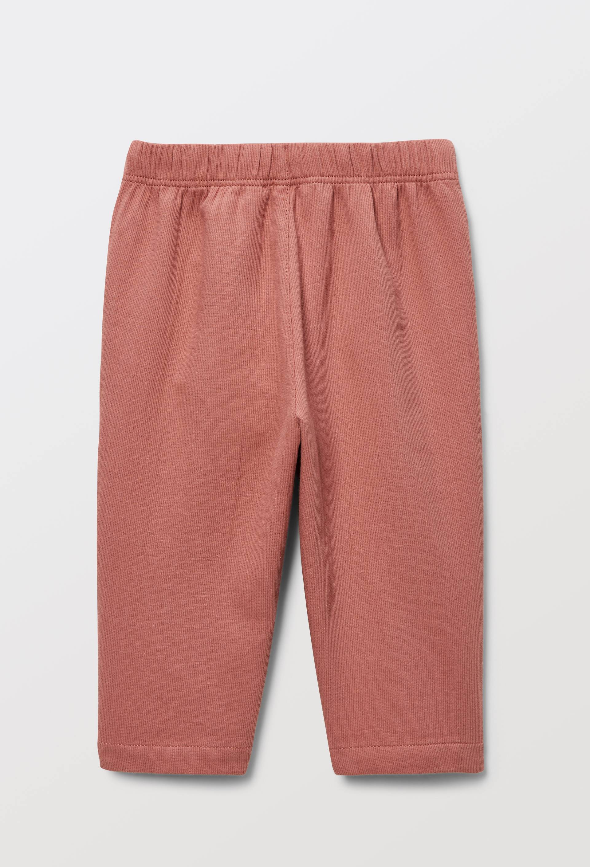 Pantalon taille &eacute;lastique uni en gaze de coton BIO GOTS, Rose fonc&eacute;, large image number 1