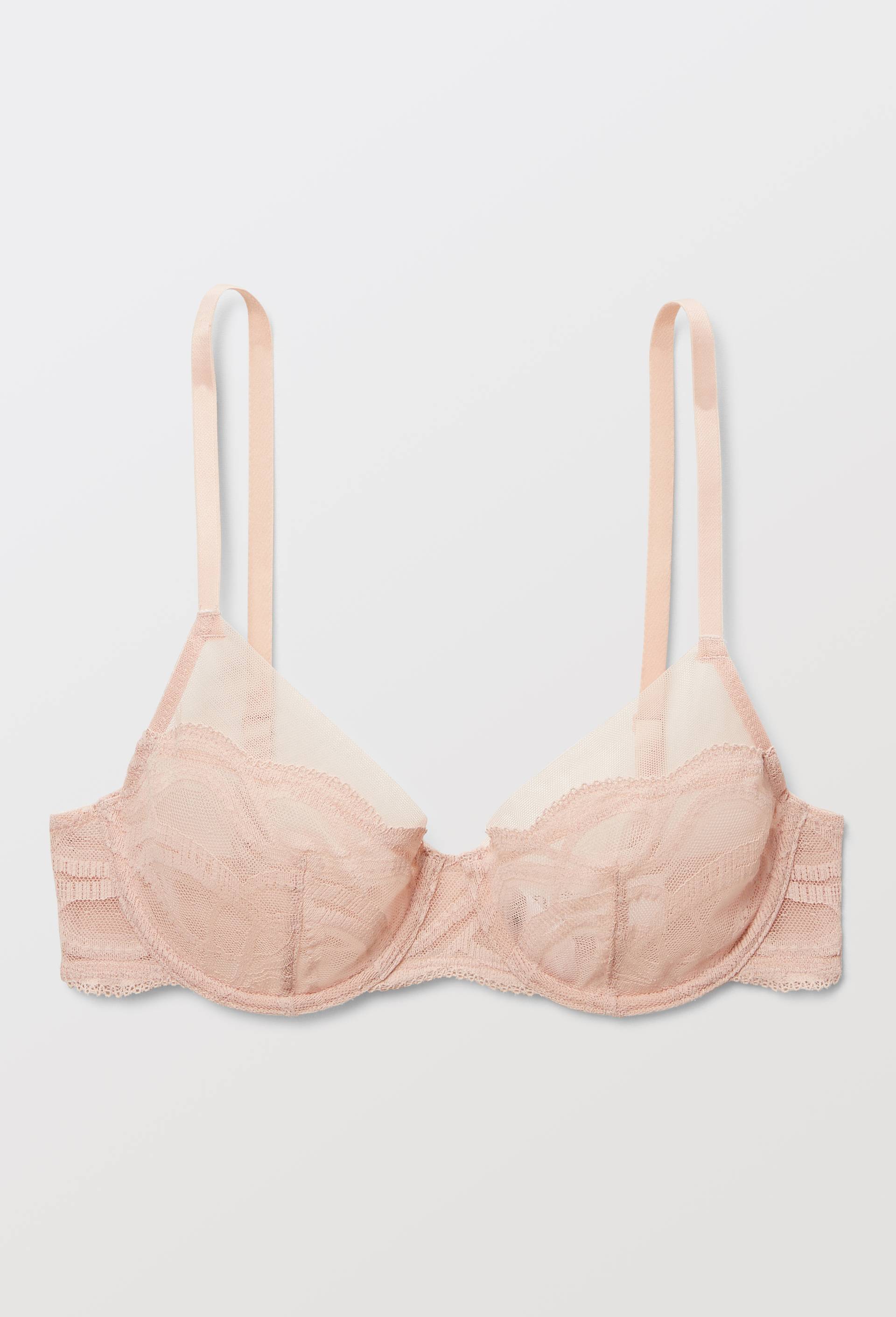 Soutien-gorge corbeille balconnet KATIE en dentelle, Rose clair, large image number 2