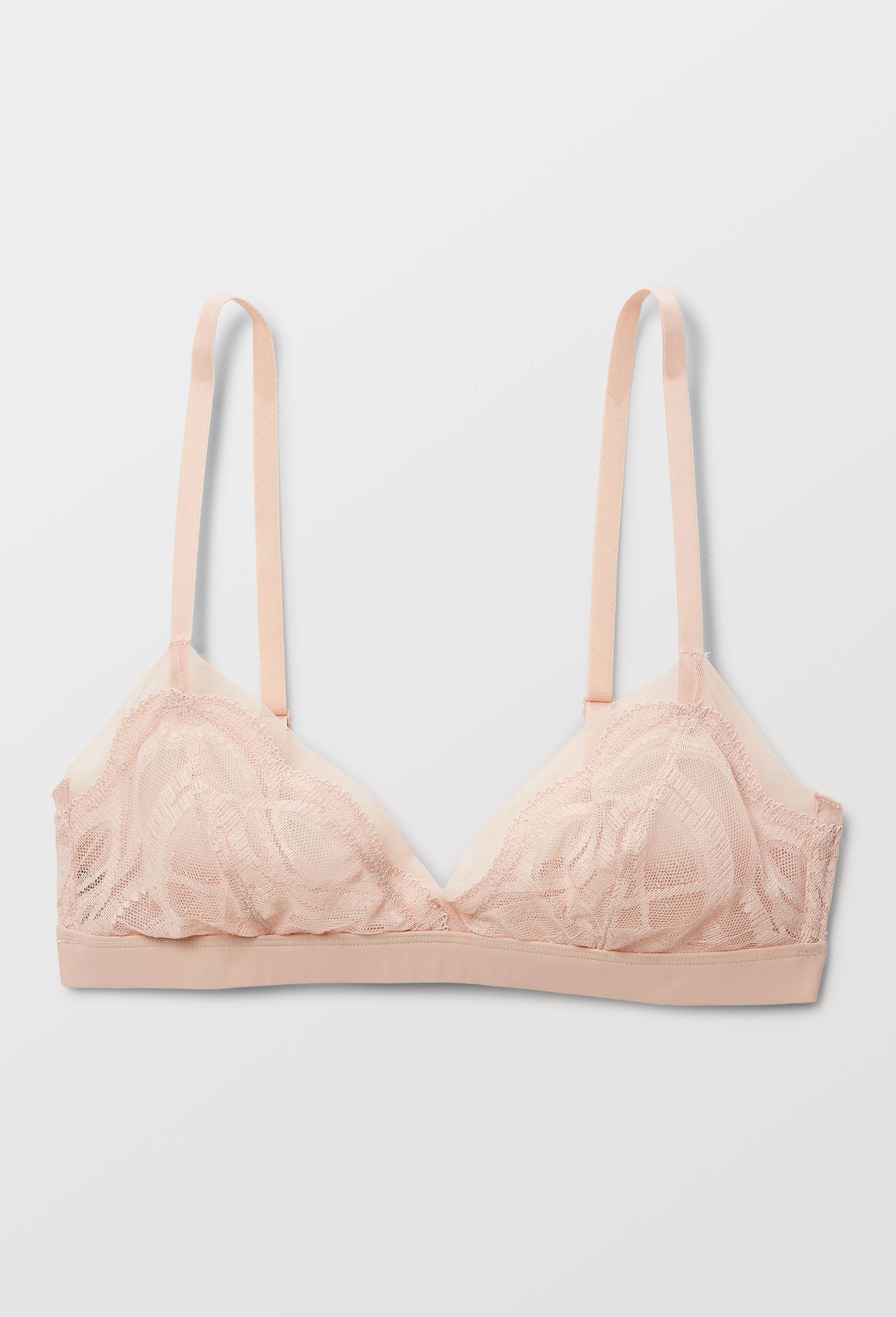 Soutien-gorge triangle KATIE en dentelle, Rose clair, large image number 3