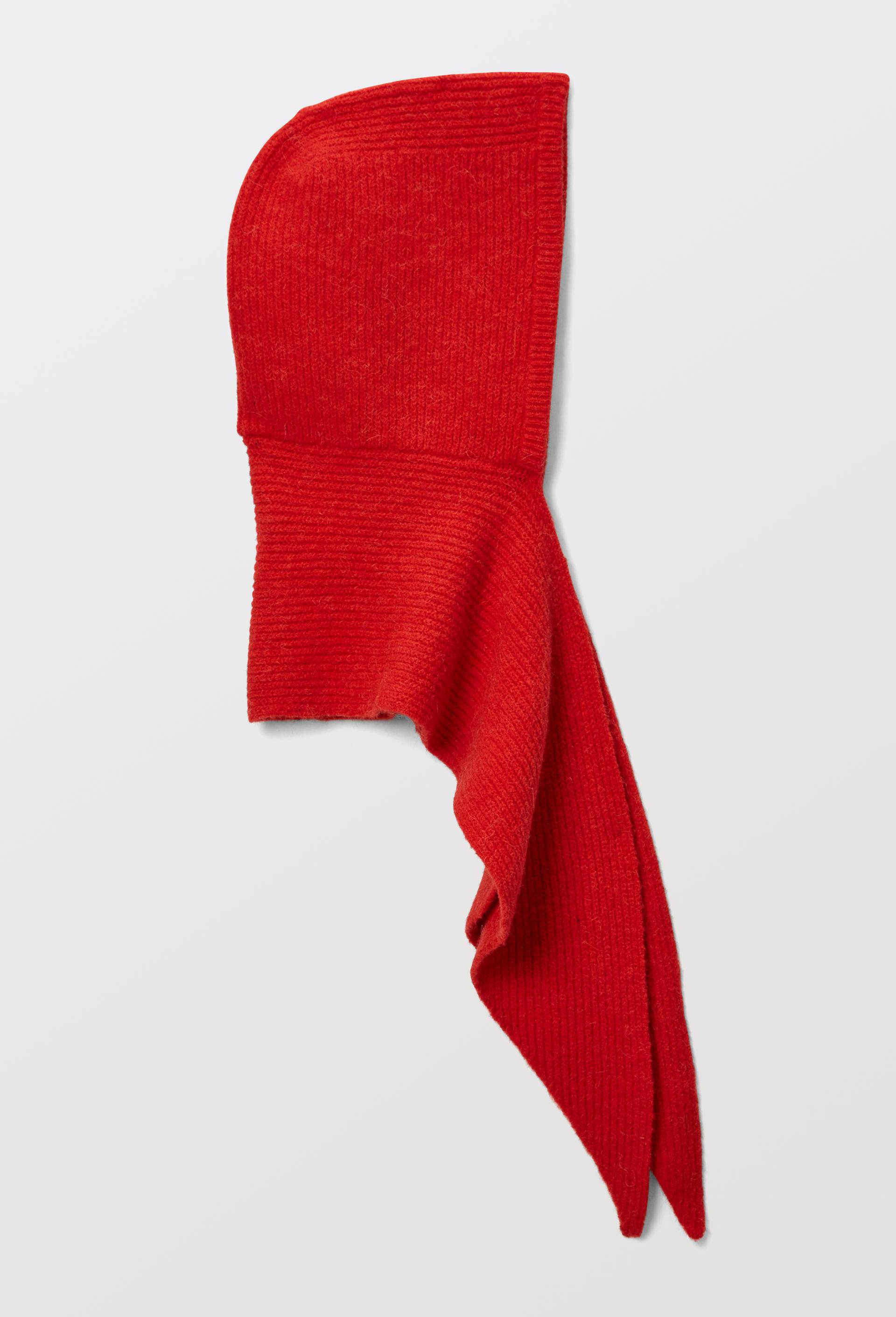 Echarpe &agrave; capuche contenant de la laine et de l'alpaga, Rouge, large image number 3.0