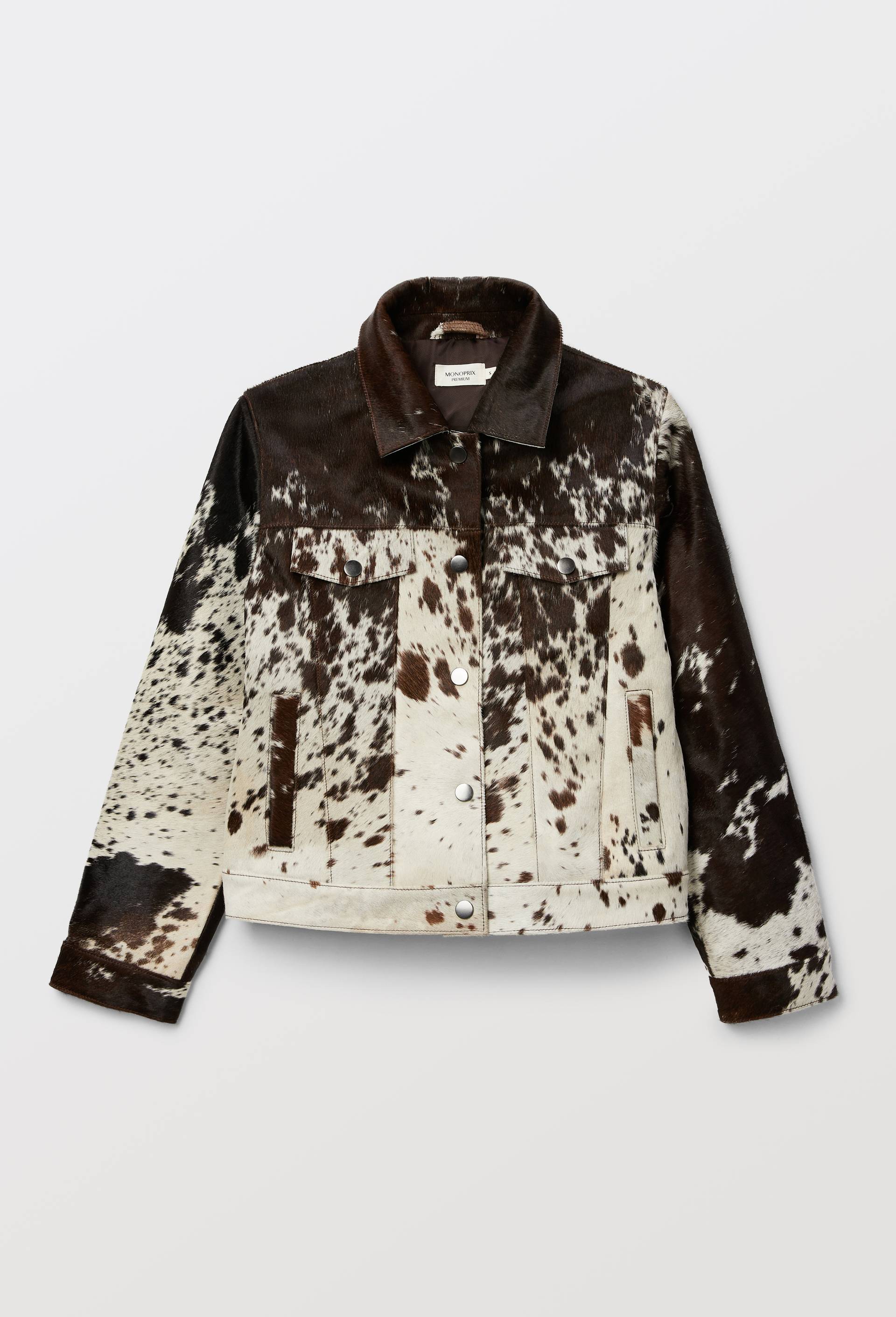 Blouson en cuir de vachette, Brun fonc&eacute;, large image number 3.0