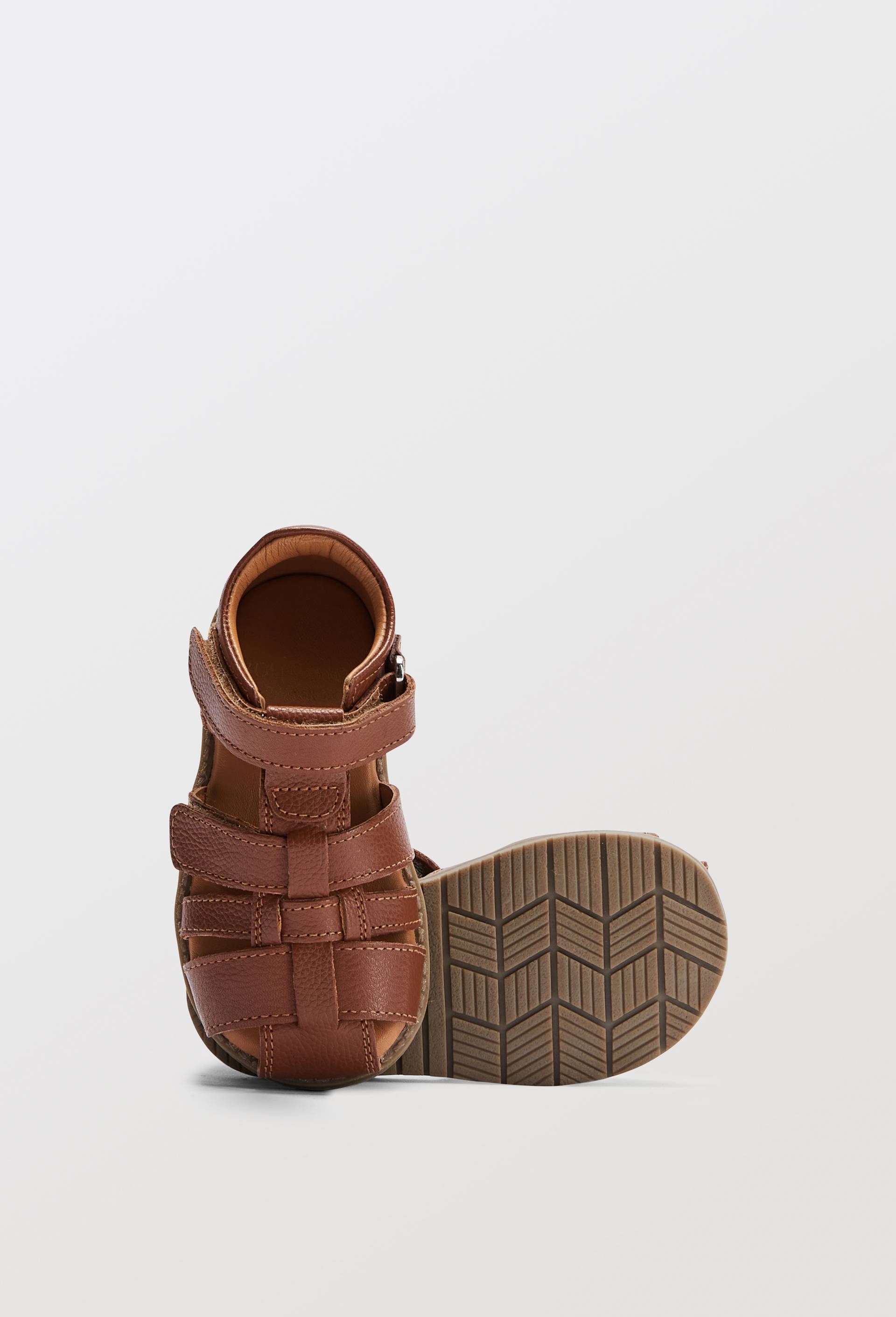 Sandales en cuir b&eacute;b&eacute;, Beige, large image number 2