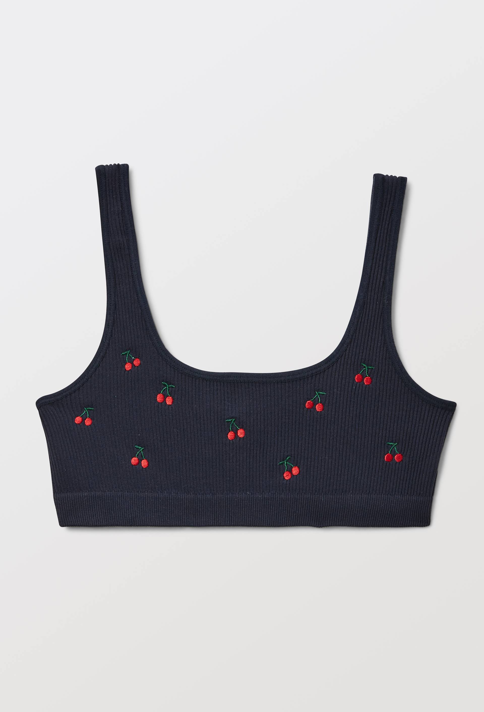 Brassi&egrave;re sans coutures DAISY avec broderie, Bleu fonc&eacute;, large image number 2