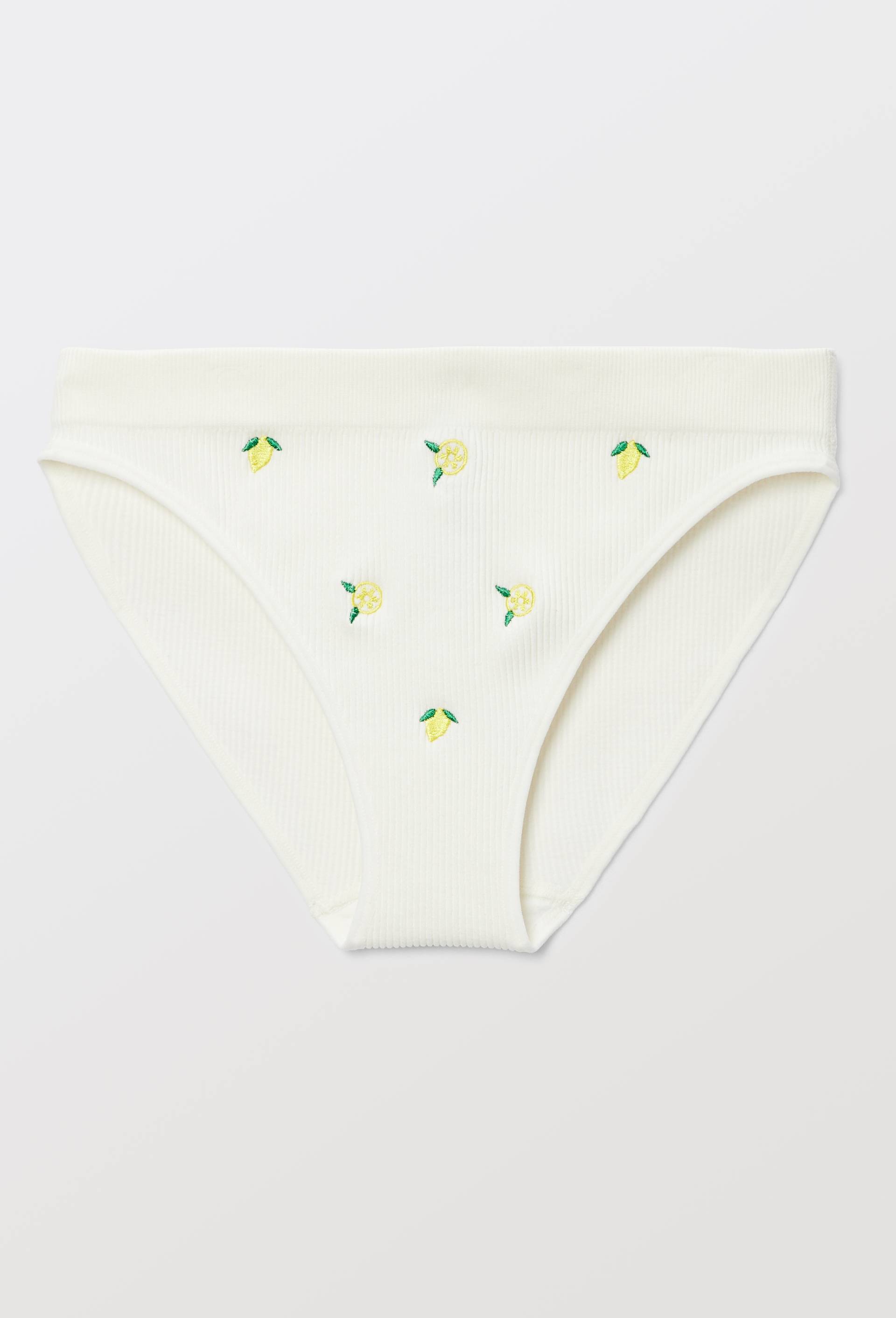 Culotte sans coutures DAISY avec broderie, Ecru, large image number 2.0
