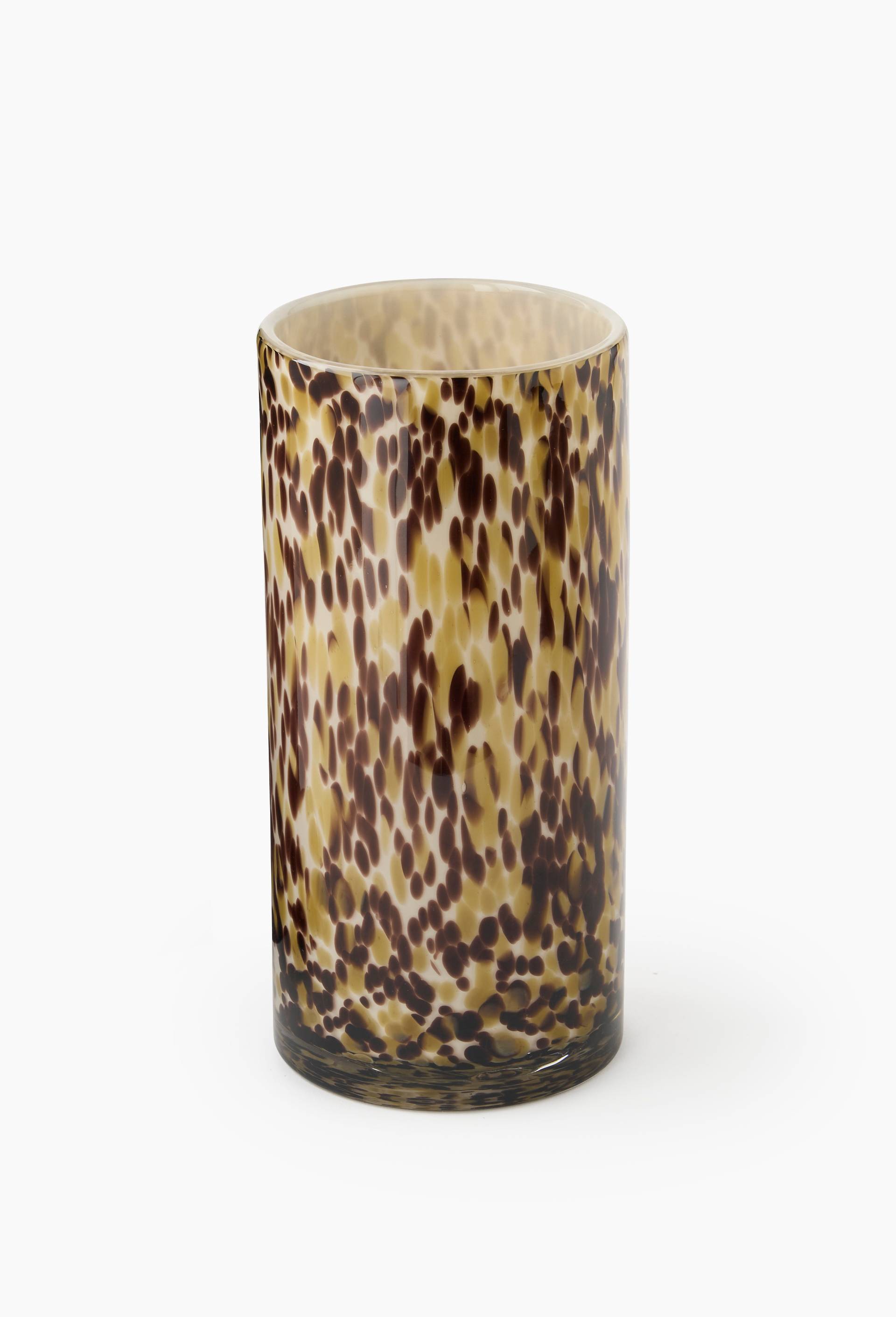 Vase tube, 12xH25cm, en verre, Multicolore, large image number 1.0