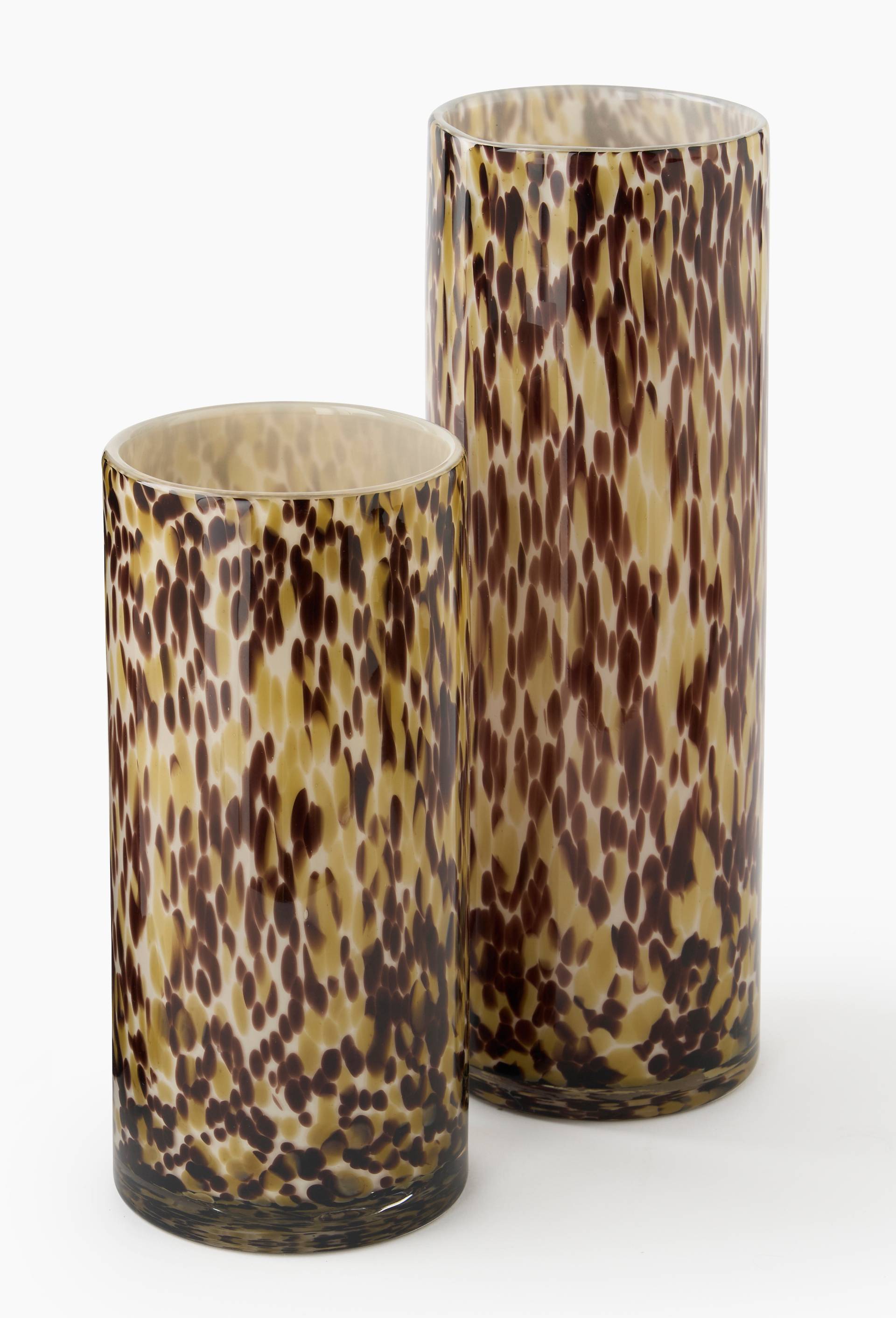 Vase tube, 12xH25cm, en verre, Multicolore, large image number 2
