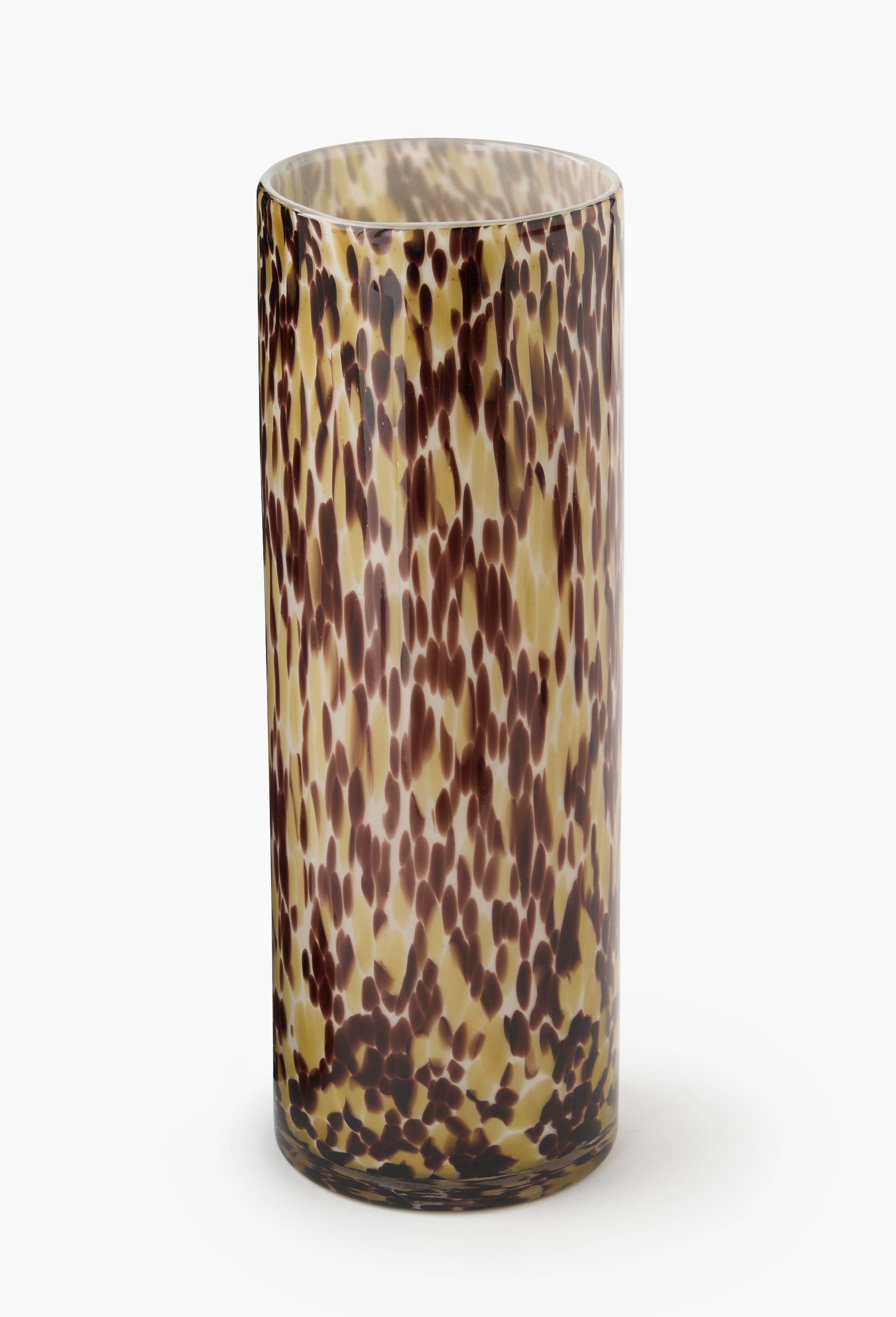 Vase tube, 12x35cm, en verre, Multicolore, large image number 0
