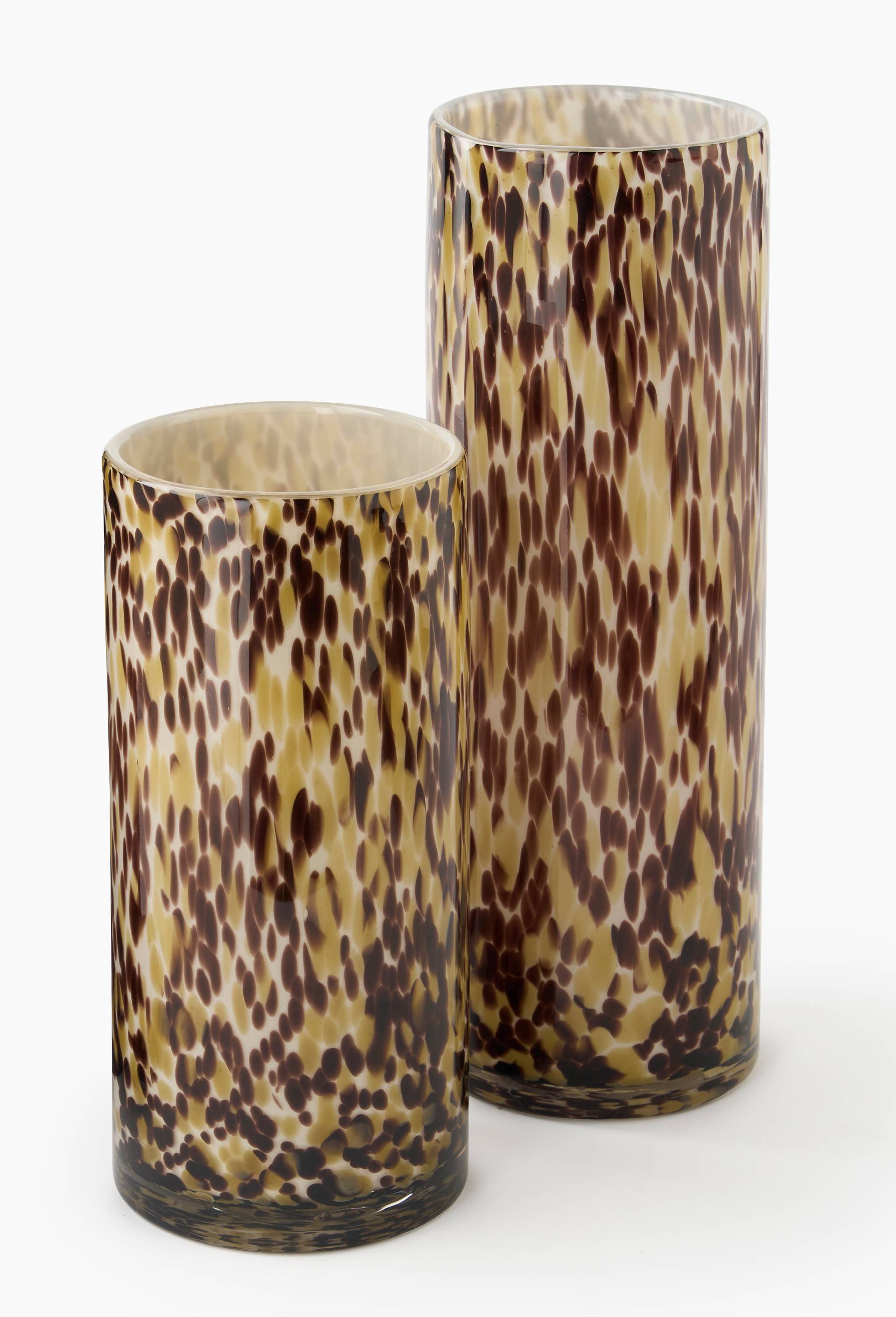Vase tube, 12x35cm, en verre, Multicolore, large image number 1.0