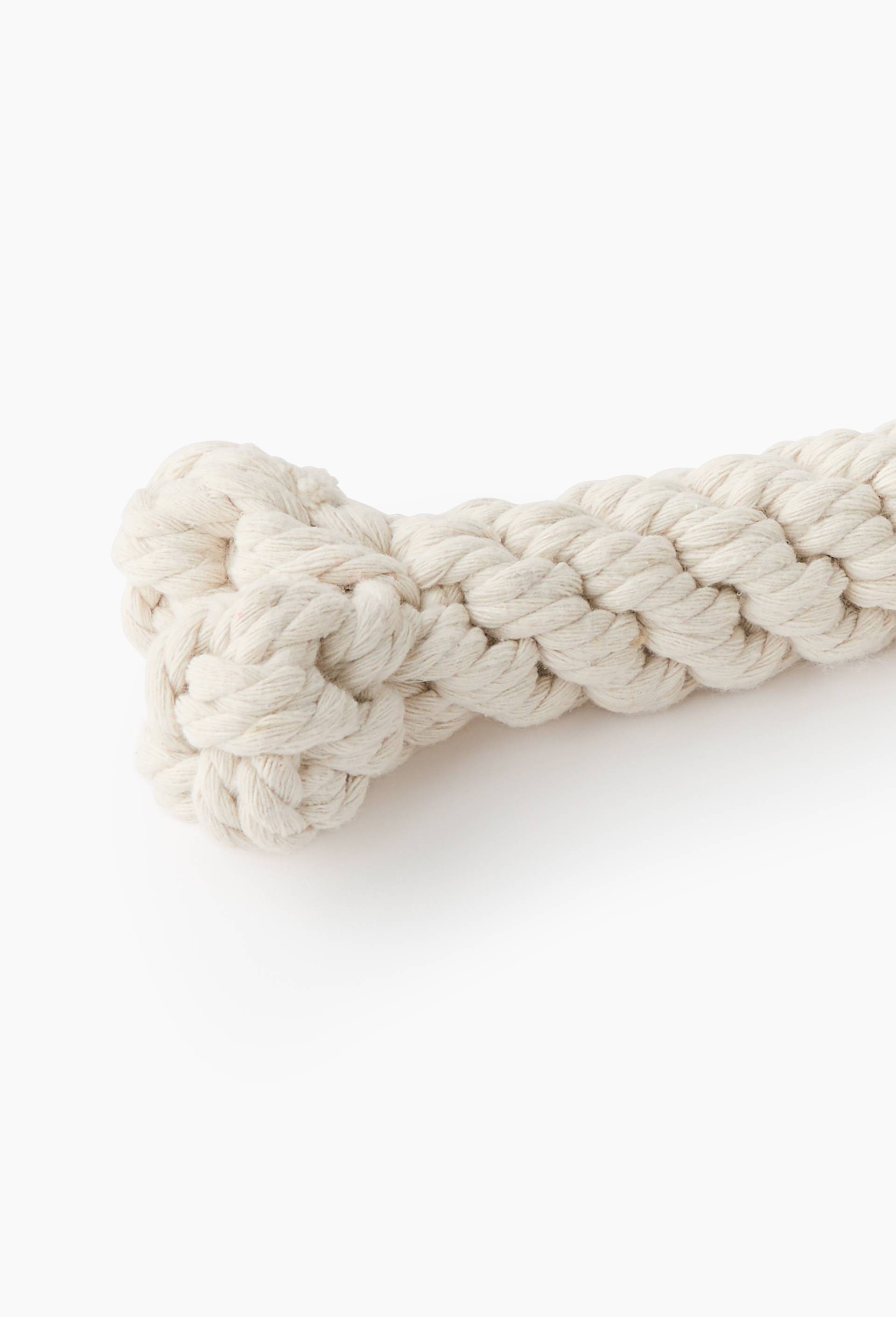 Jouet corde os, 14x5x3cm, en coton polyester, Ecru, large image number 2